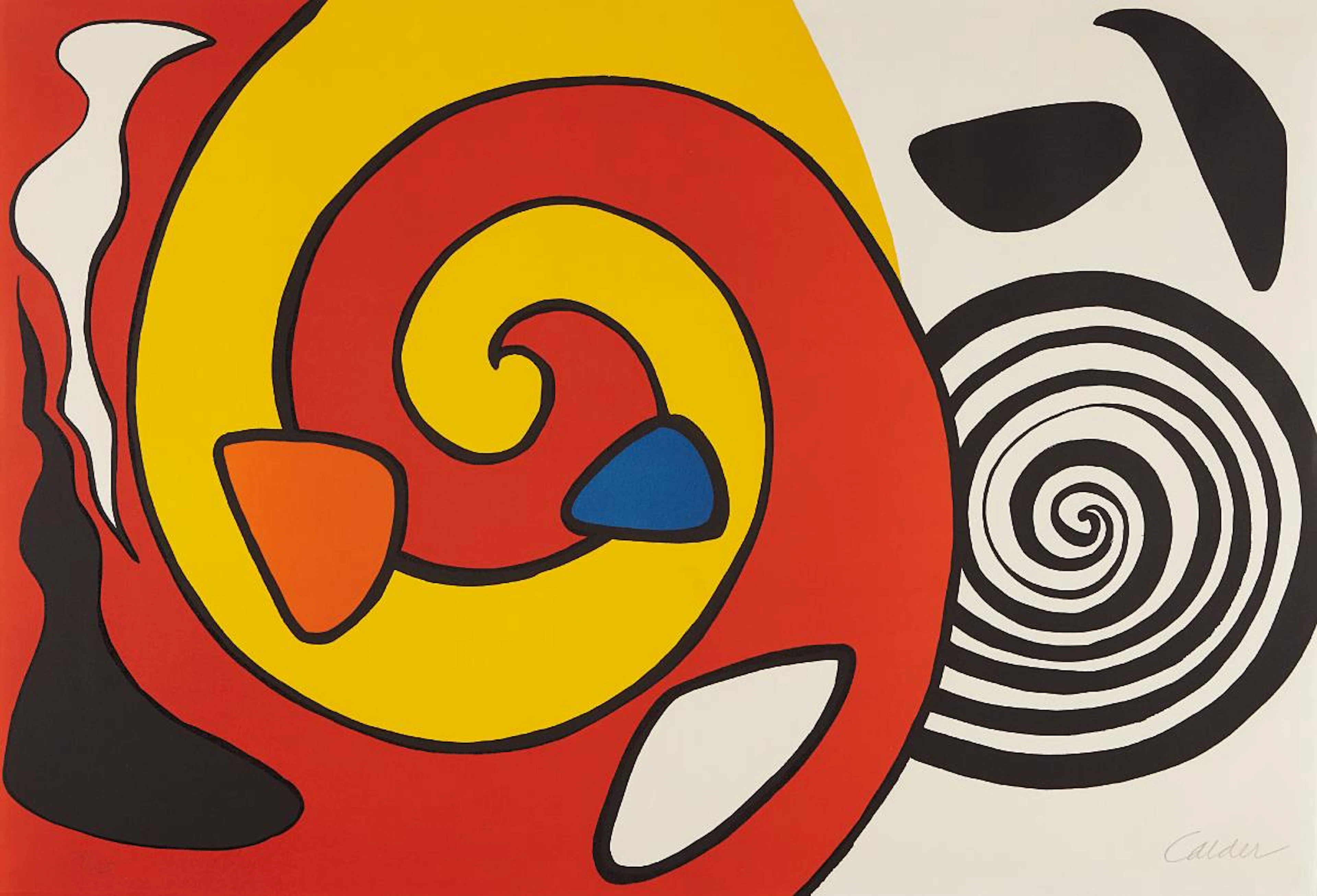 Untitled (Spirals and Forms), Circa 1965 – Alexander Calder