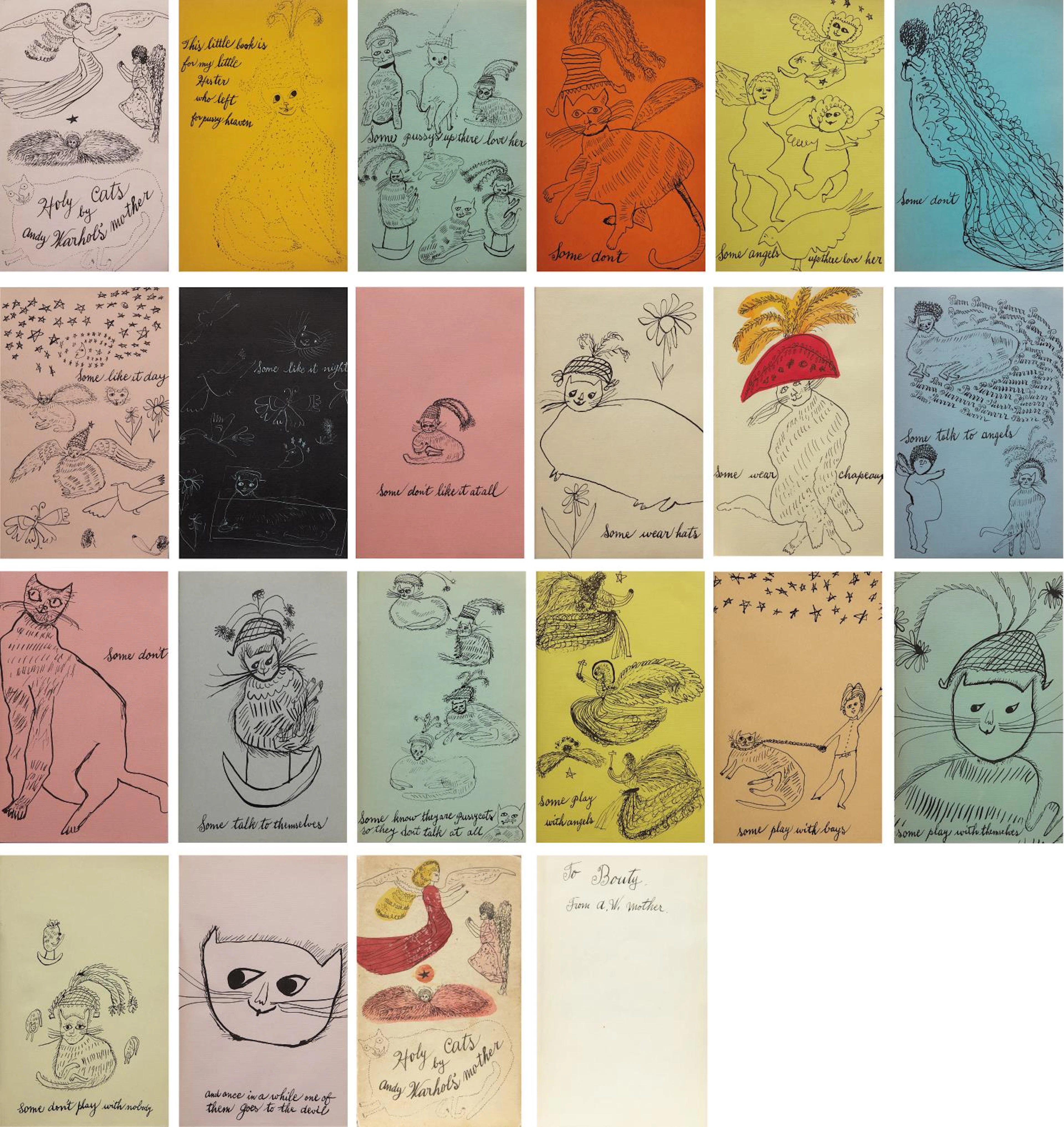 Holy Cats by Andy Warhol's Mother, 1954 – Andy Warhol