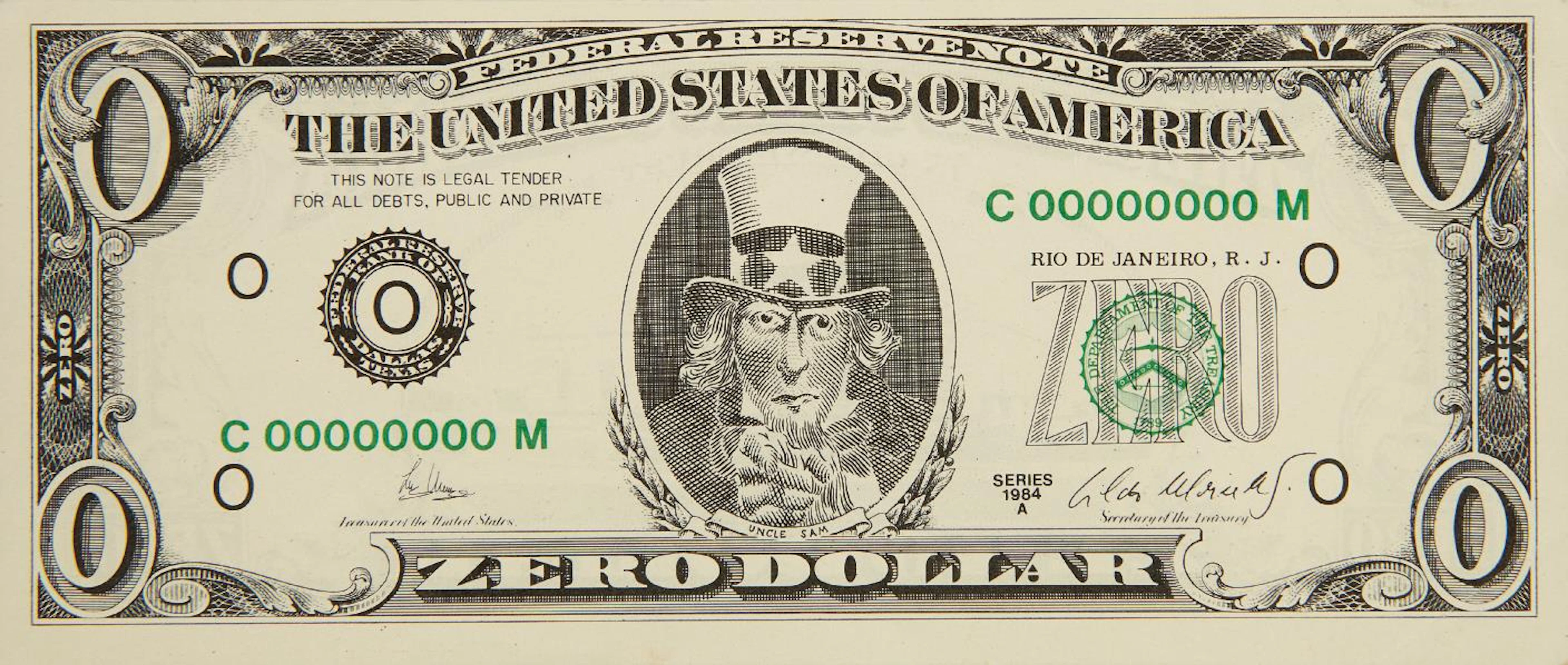 Zero Dollar, 1978-84 – Cildo Meireles