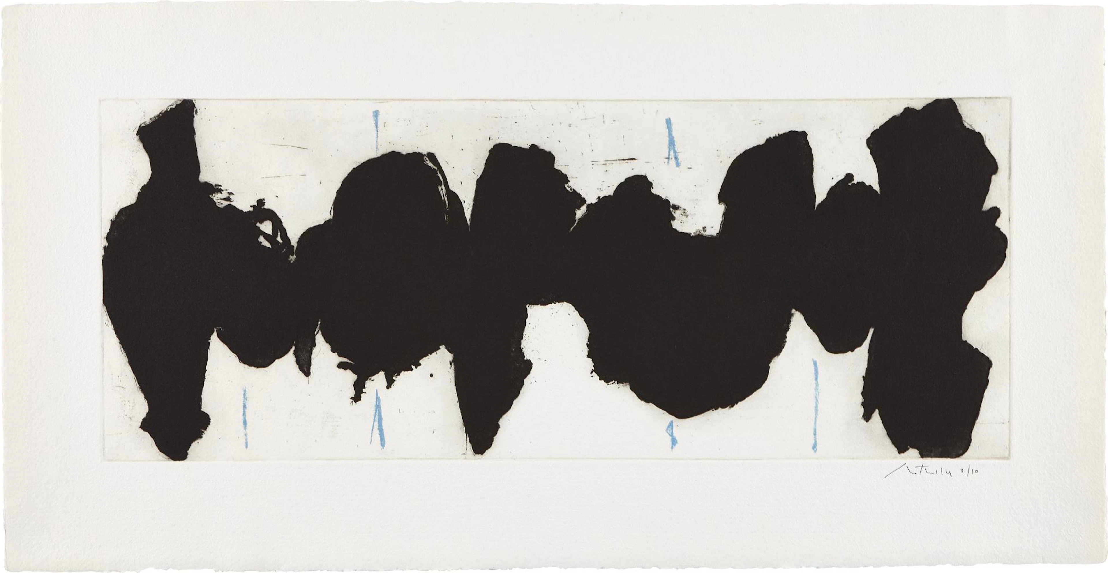 Running Elegy II, Blue State, 1983 – Robert Motherwell