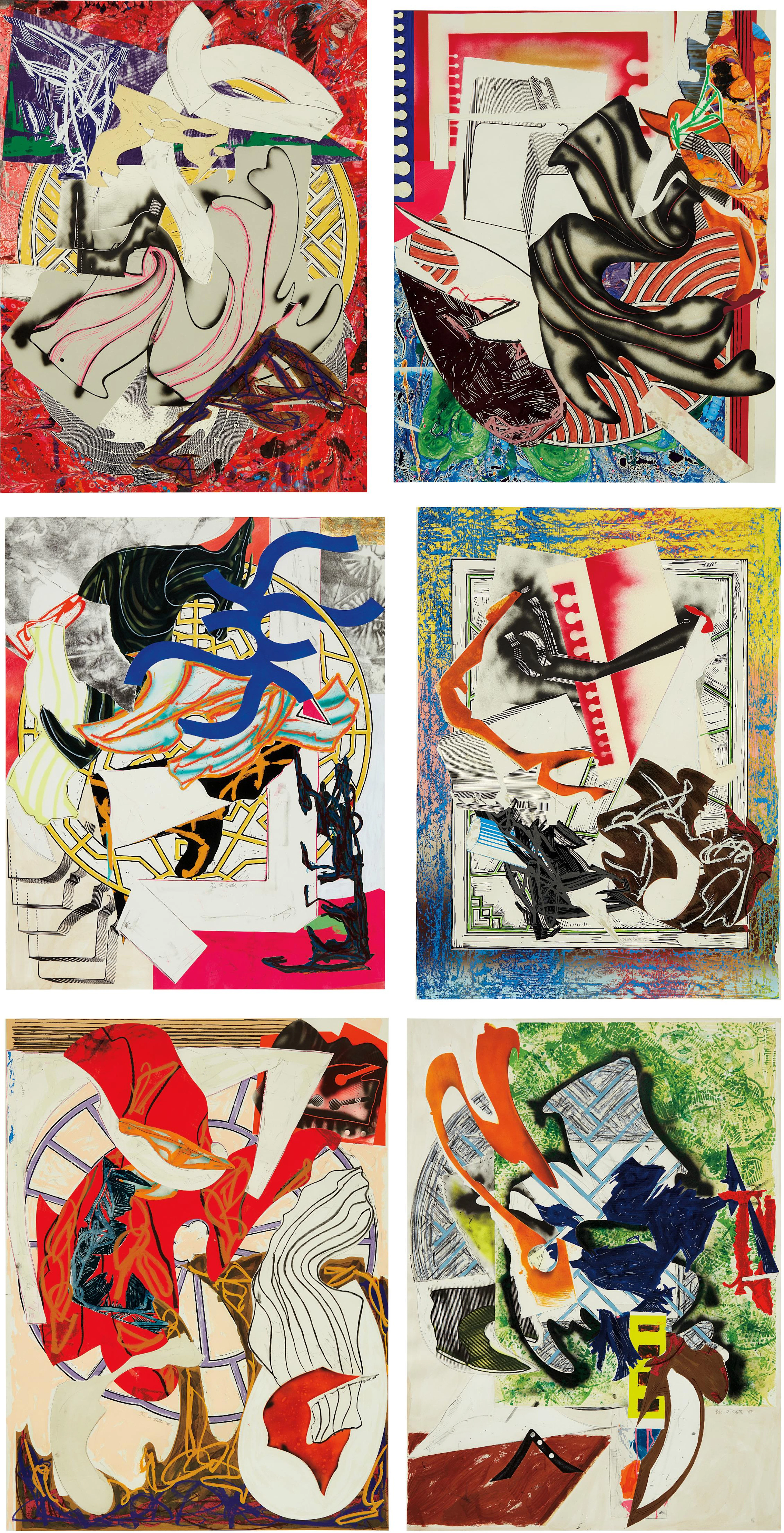 Waves II: six prints, 1985-1989 – Frank Stella