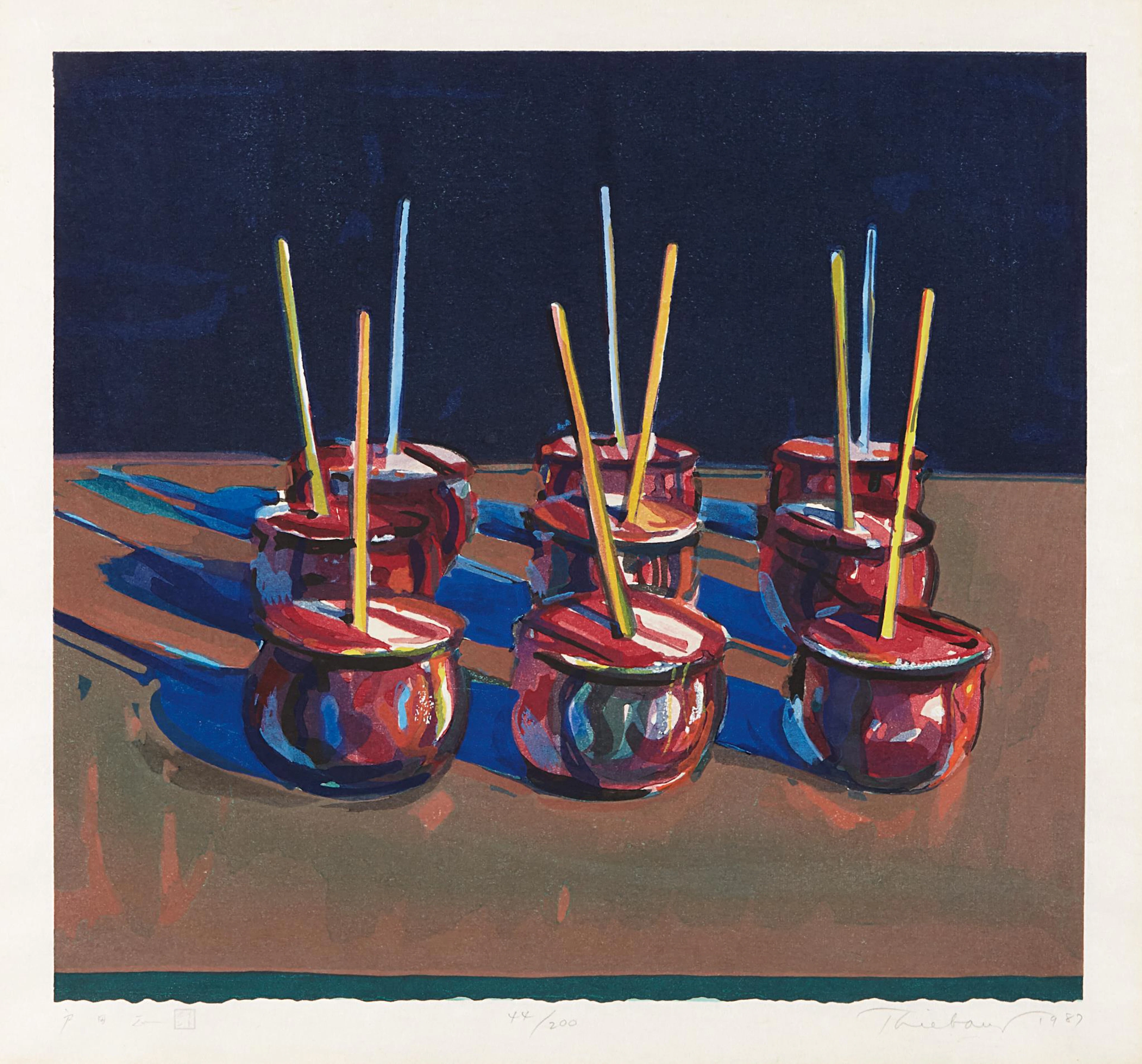 Candy Apples, 1987 – Wayne Thiebaud