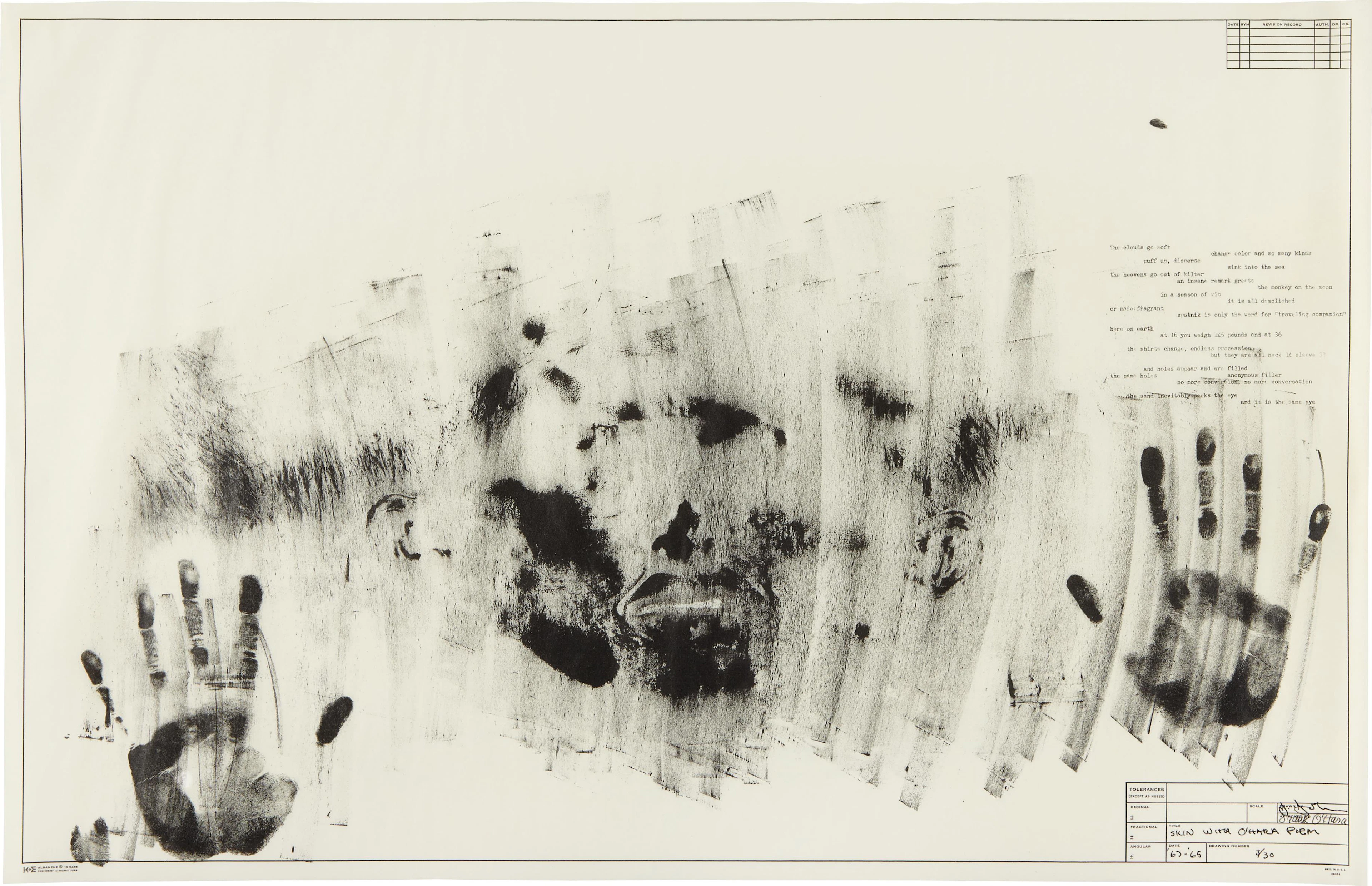 Skin with O'Hara Poem, 1963-65 – Jasper Johns