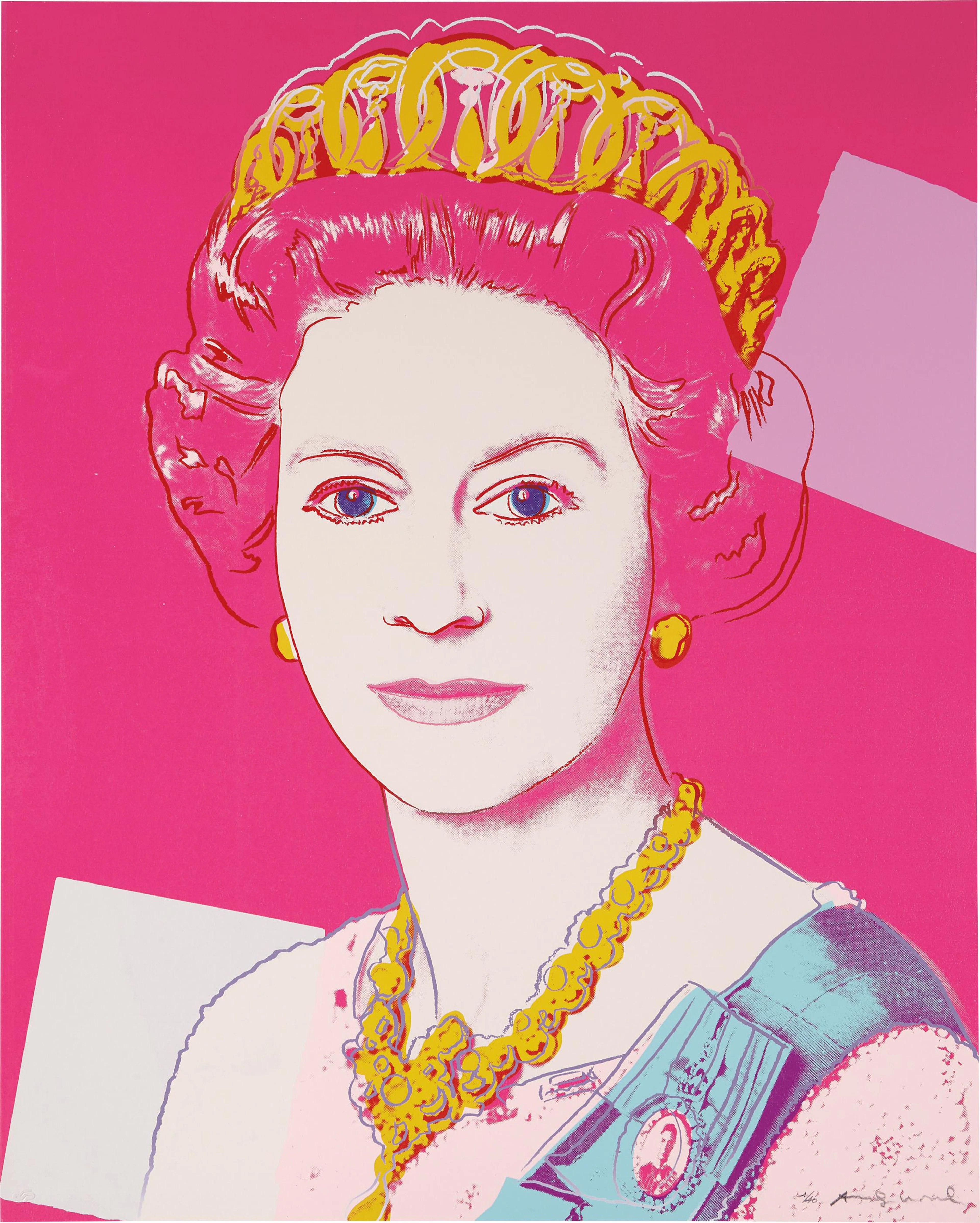 Queen Elizabeth II of the United Kingdom, from Reigning Queens, 1985 – Andy Warhol