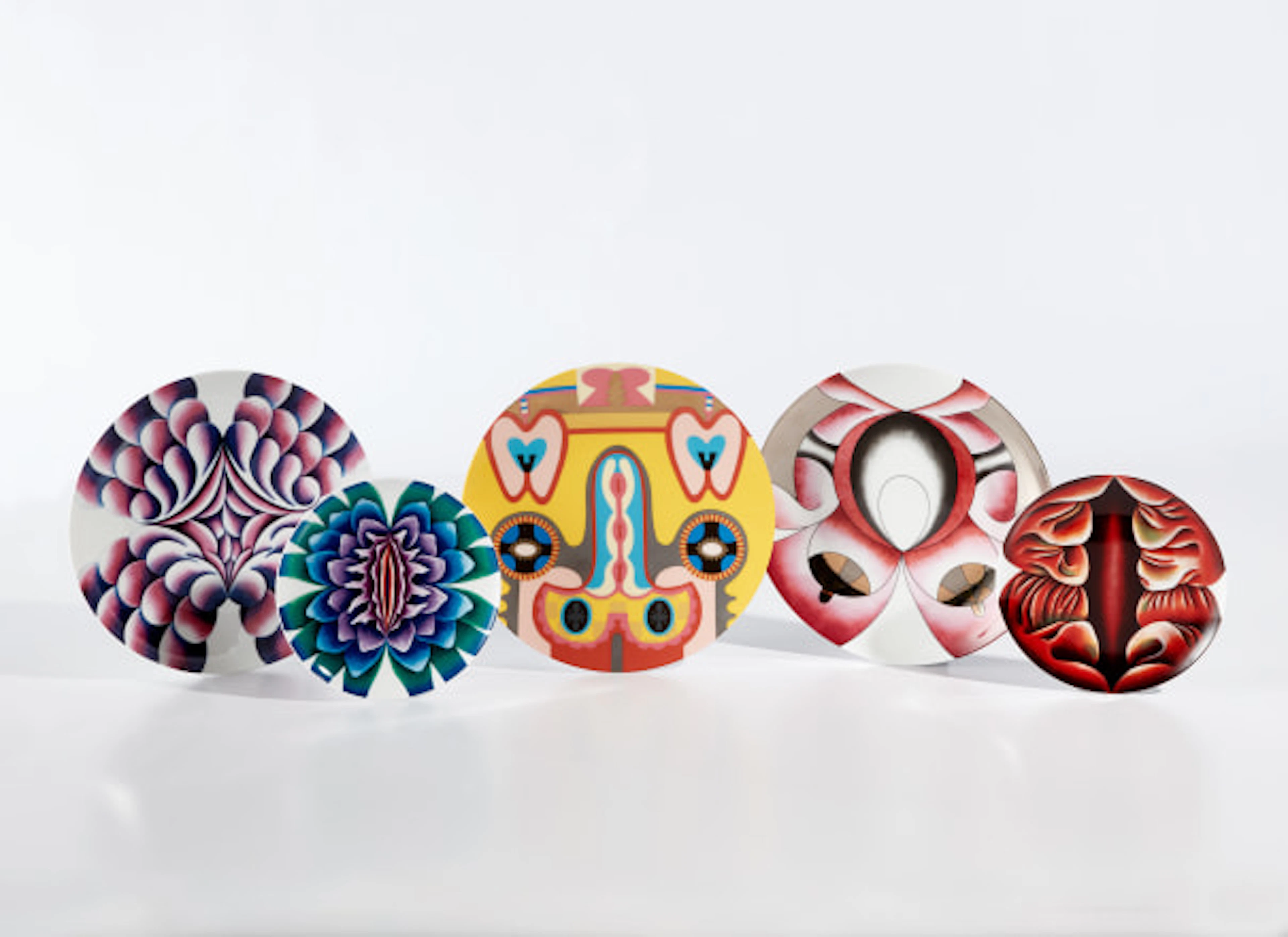 Judy Chicago - The Dinner Party (five plates)