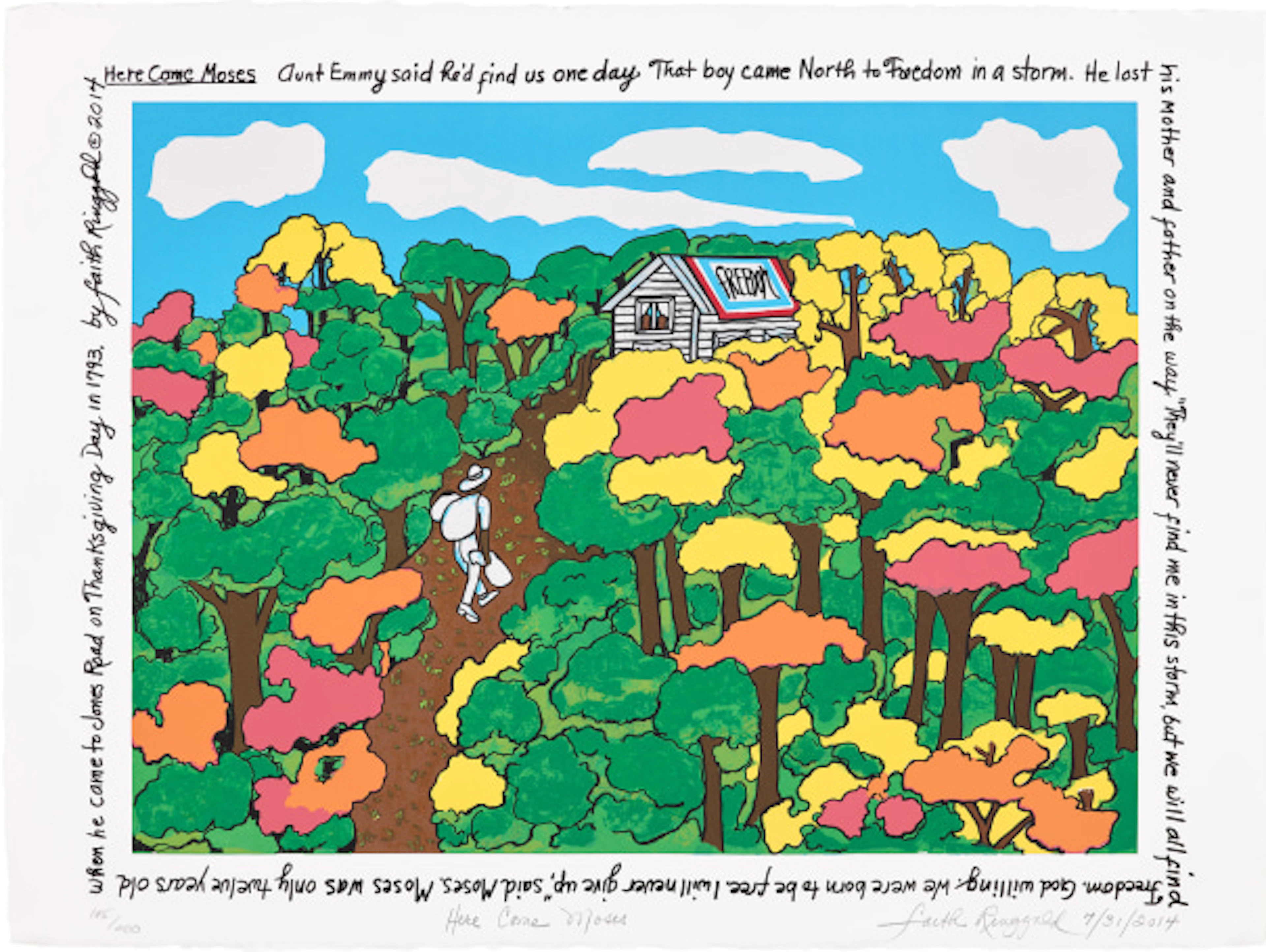 Faith Ringgold - Here Comes Moses, from Jones Road