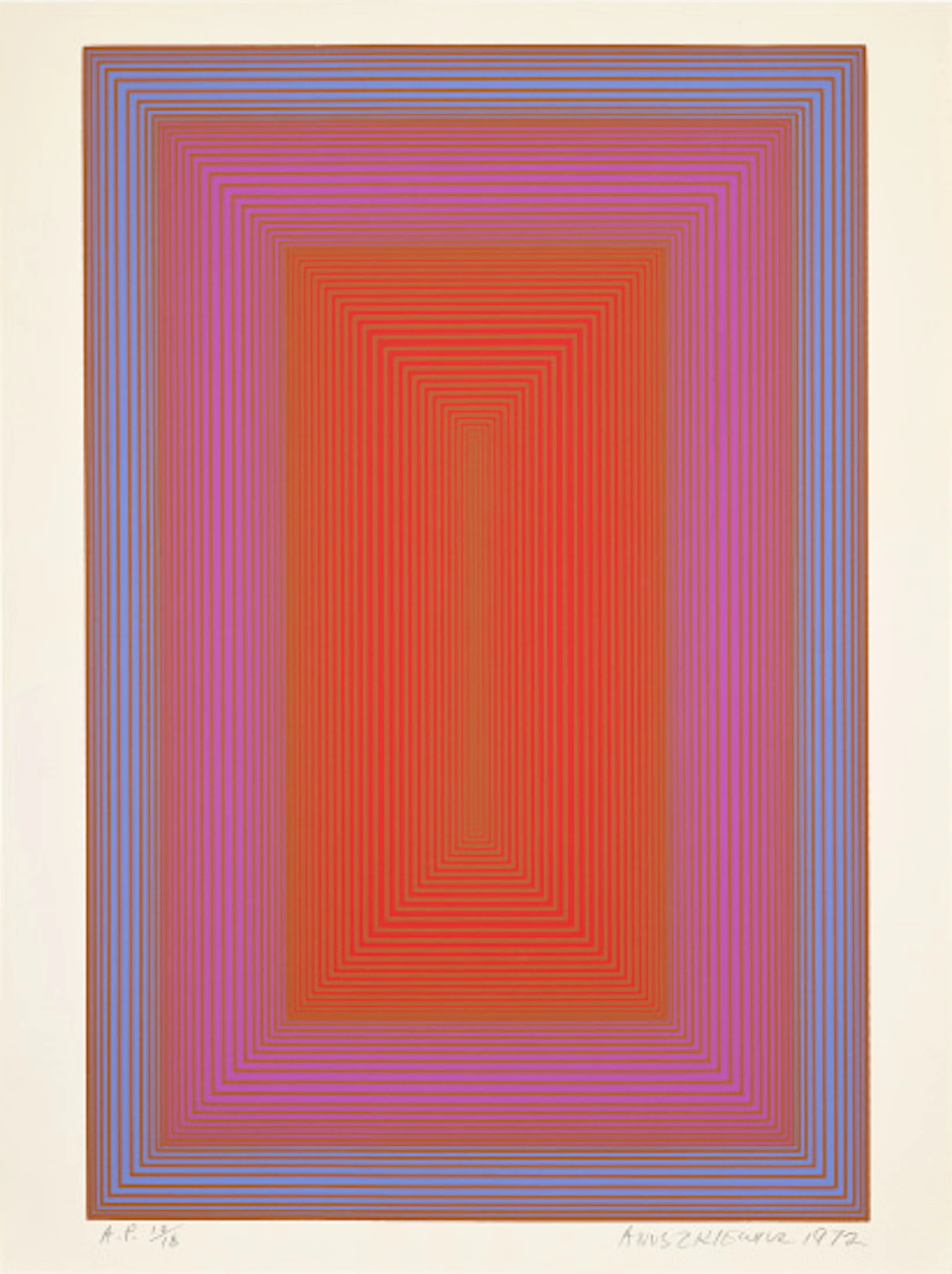 Richard Anuszkiewicz - Silent Red