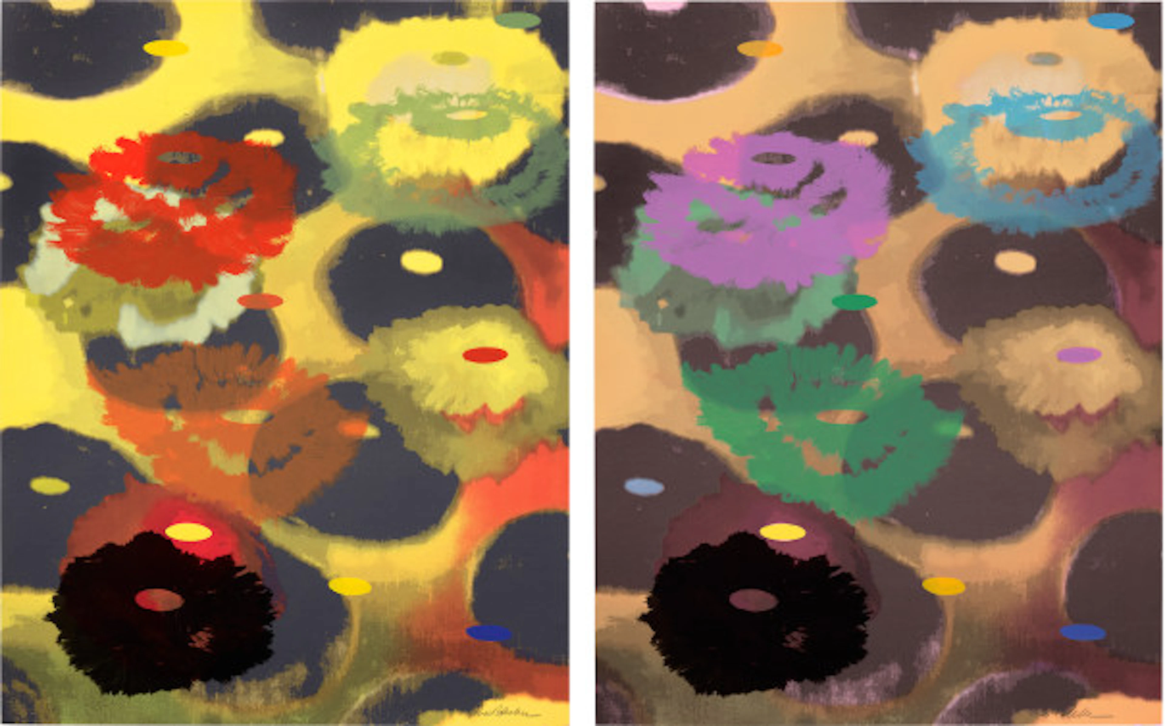 Ross Bleckner - PS I; and PS II