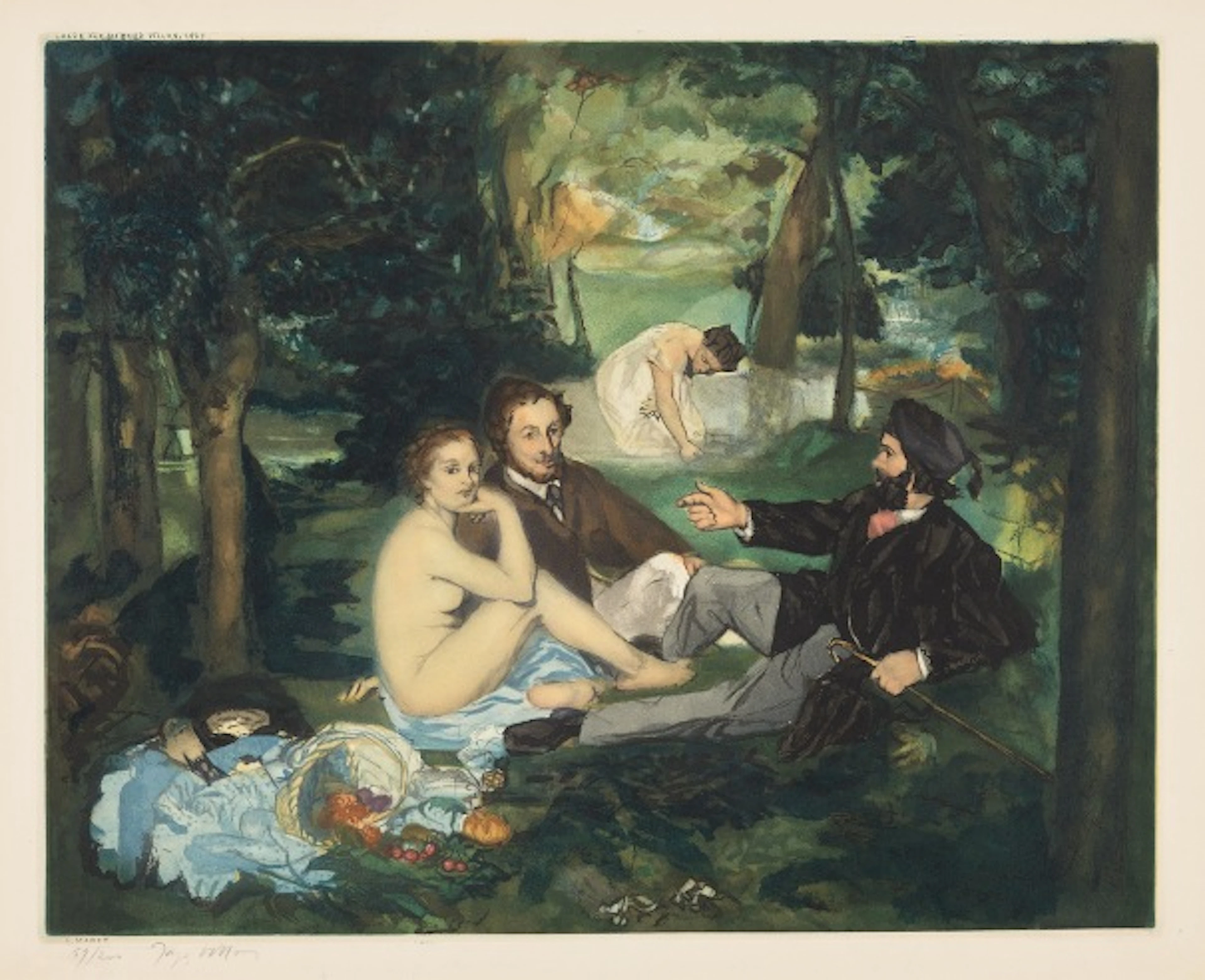 After Édouard Manet - Le Déjeuner sur l'herbe (Luncheon on the Grass) (G