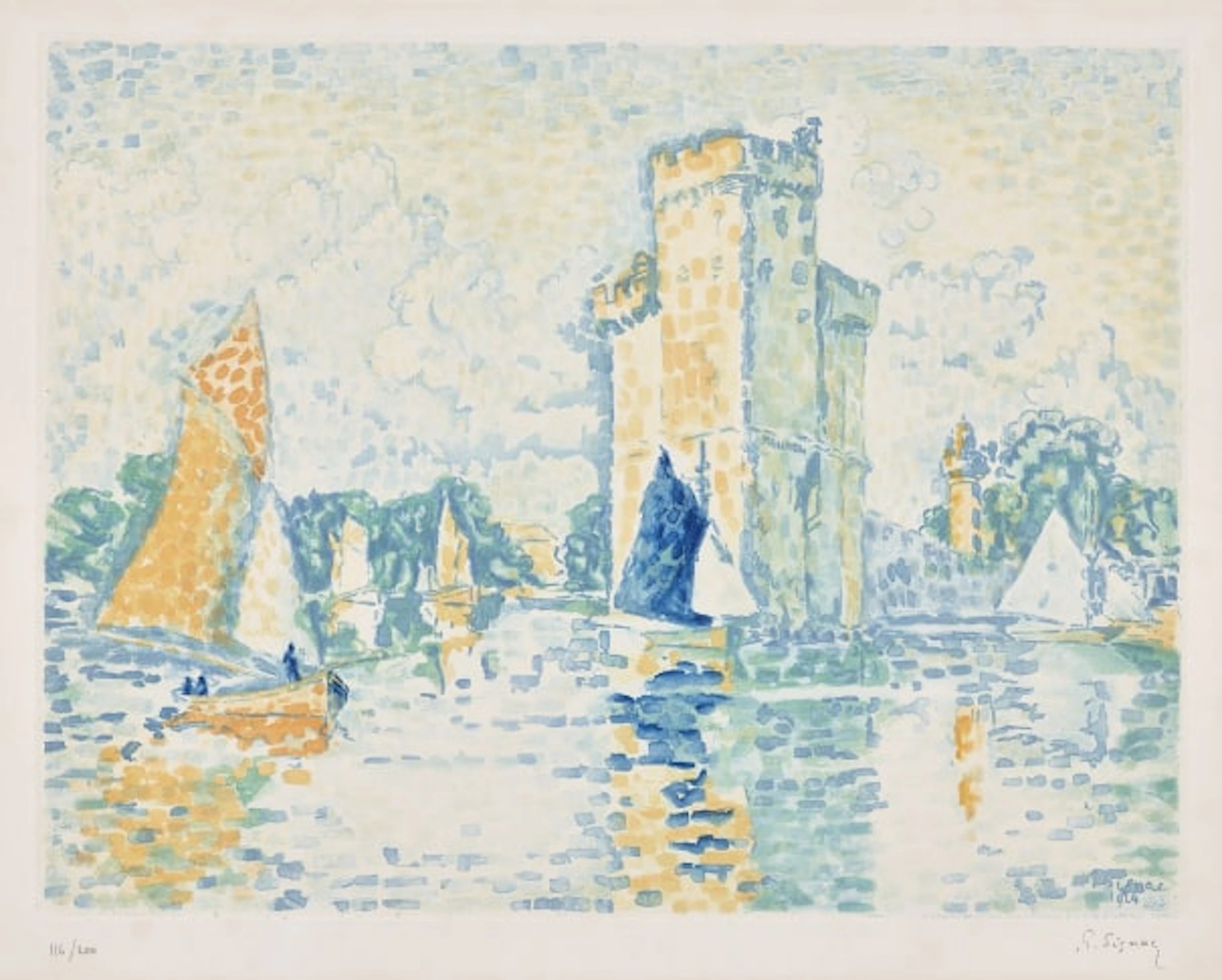 After Paul Signac - Le Port de La Rochelle (The Port of La Rochelle) (G