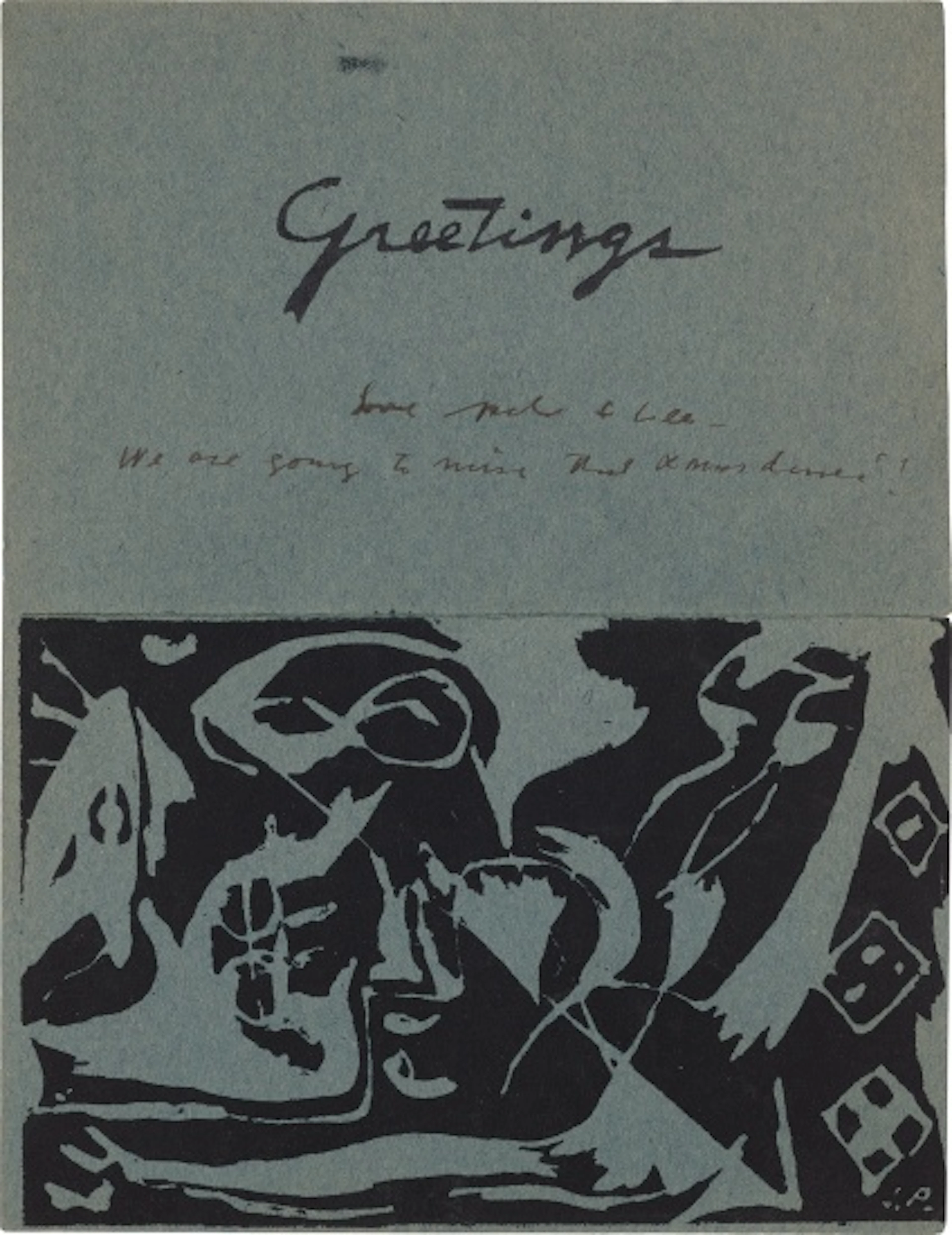 Jackson Pollock - Greeting Card (O'C. & T. 1088)