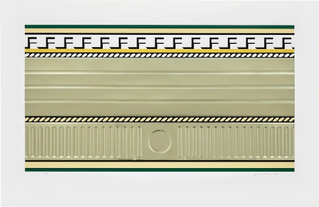 Roy Lichtenstein - Entablature III, from Entablature series (T. 336, C. 140)