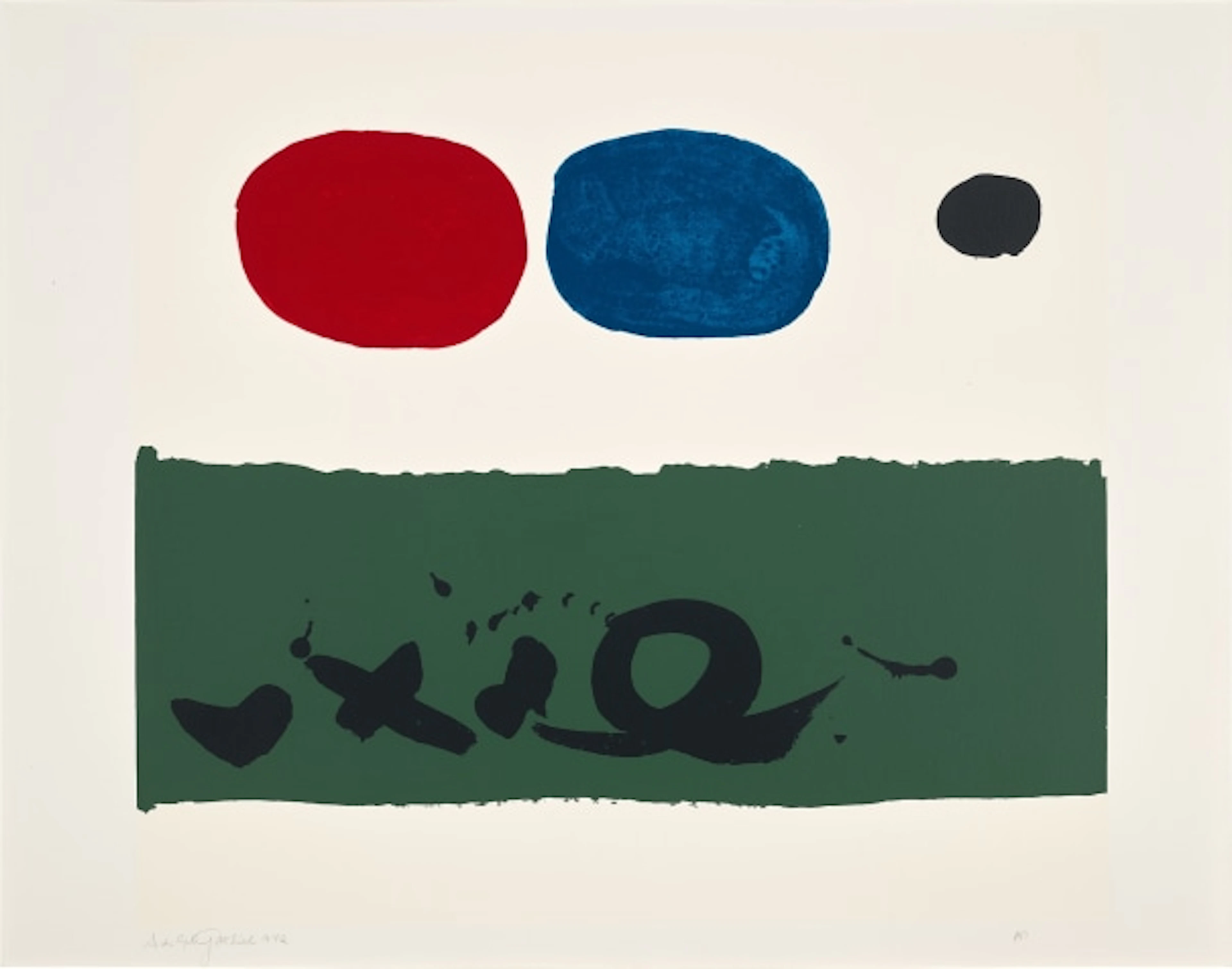 Adolph Gottlieb - Green Foreground (A.A.A. 76)