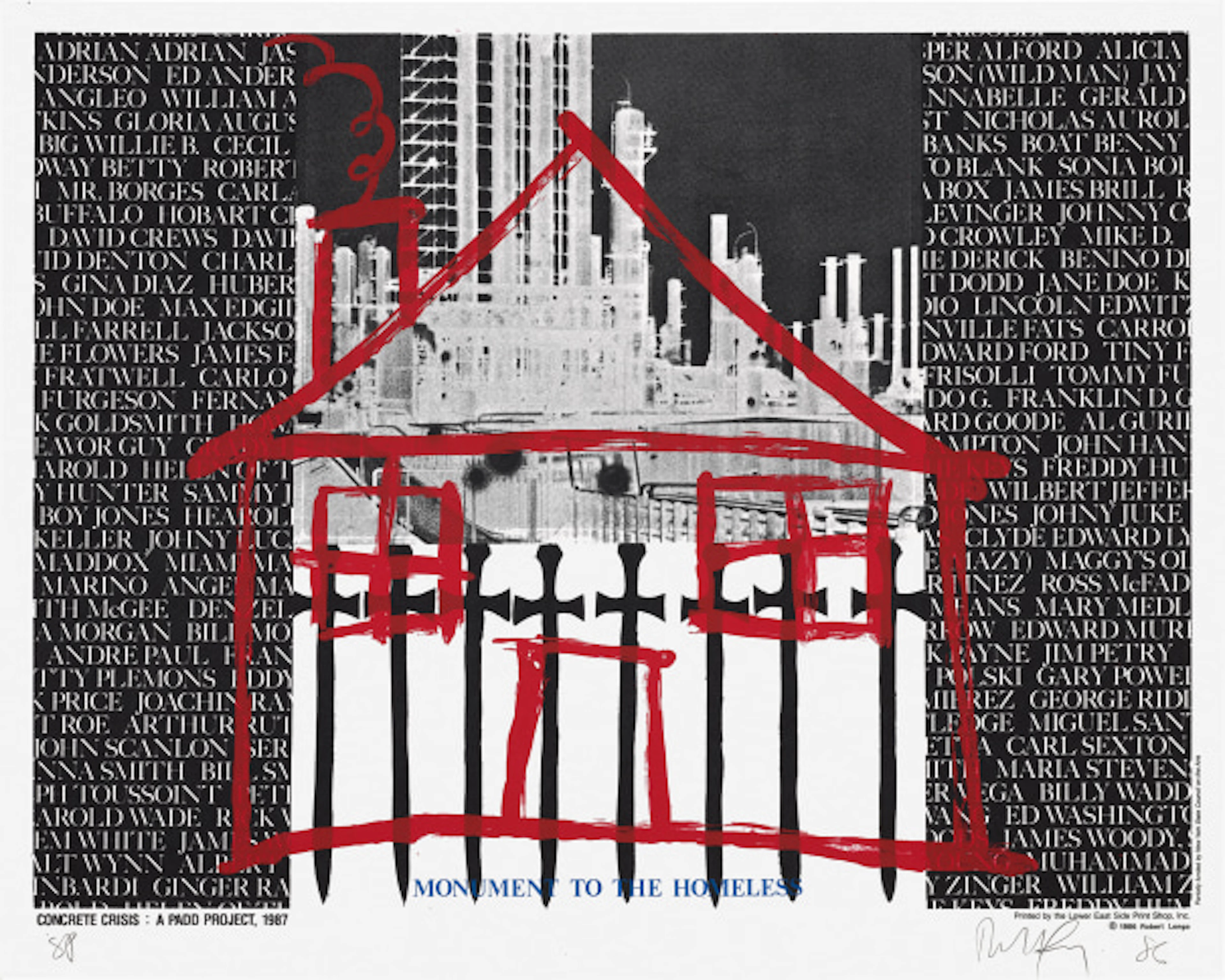 Robert Longo - Untitled (Monument to the Homeless)