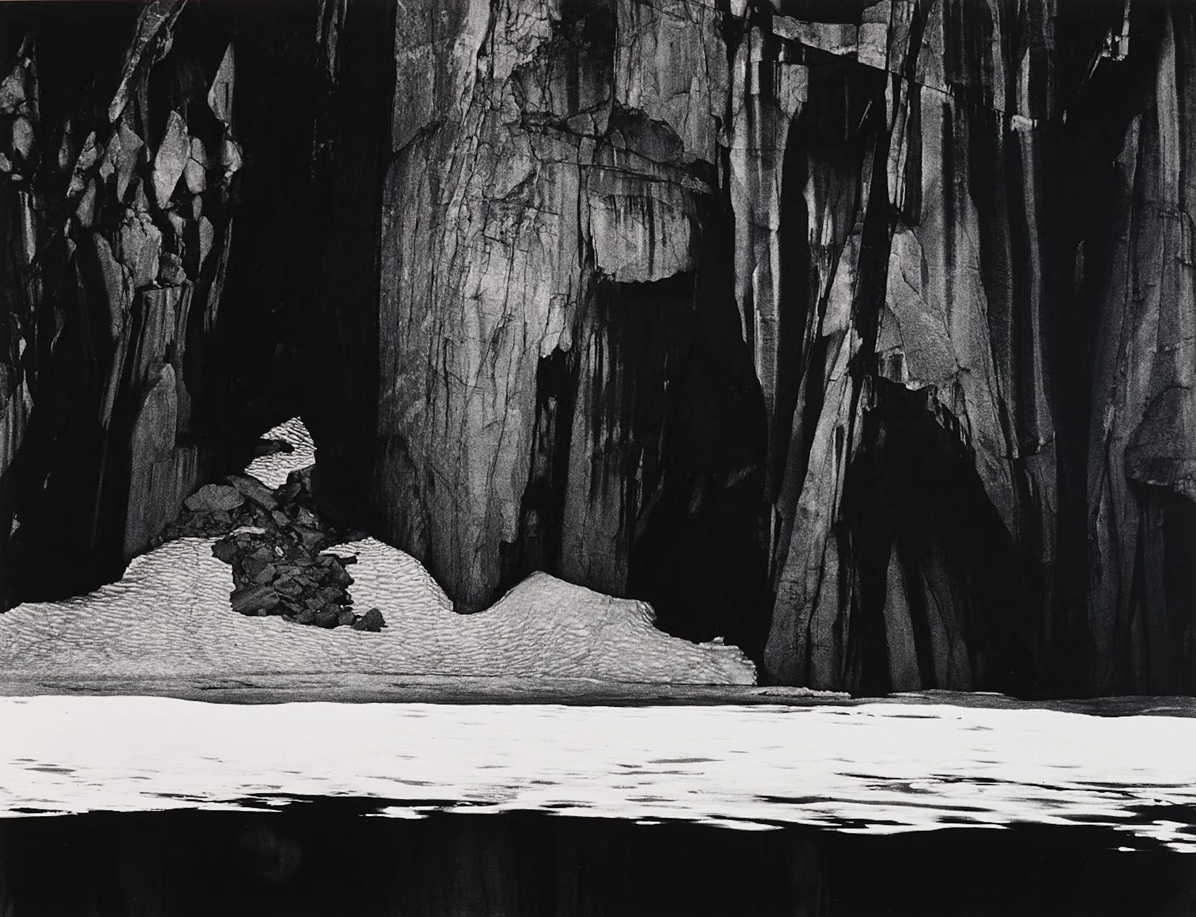 Frozen Lake and Cliffs, Sierra Nevada, California, 1927 – Ansel Adams