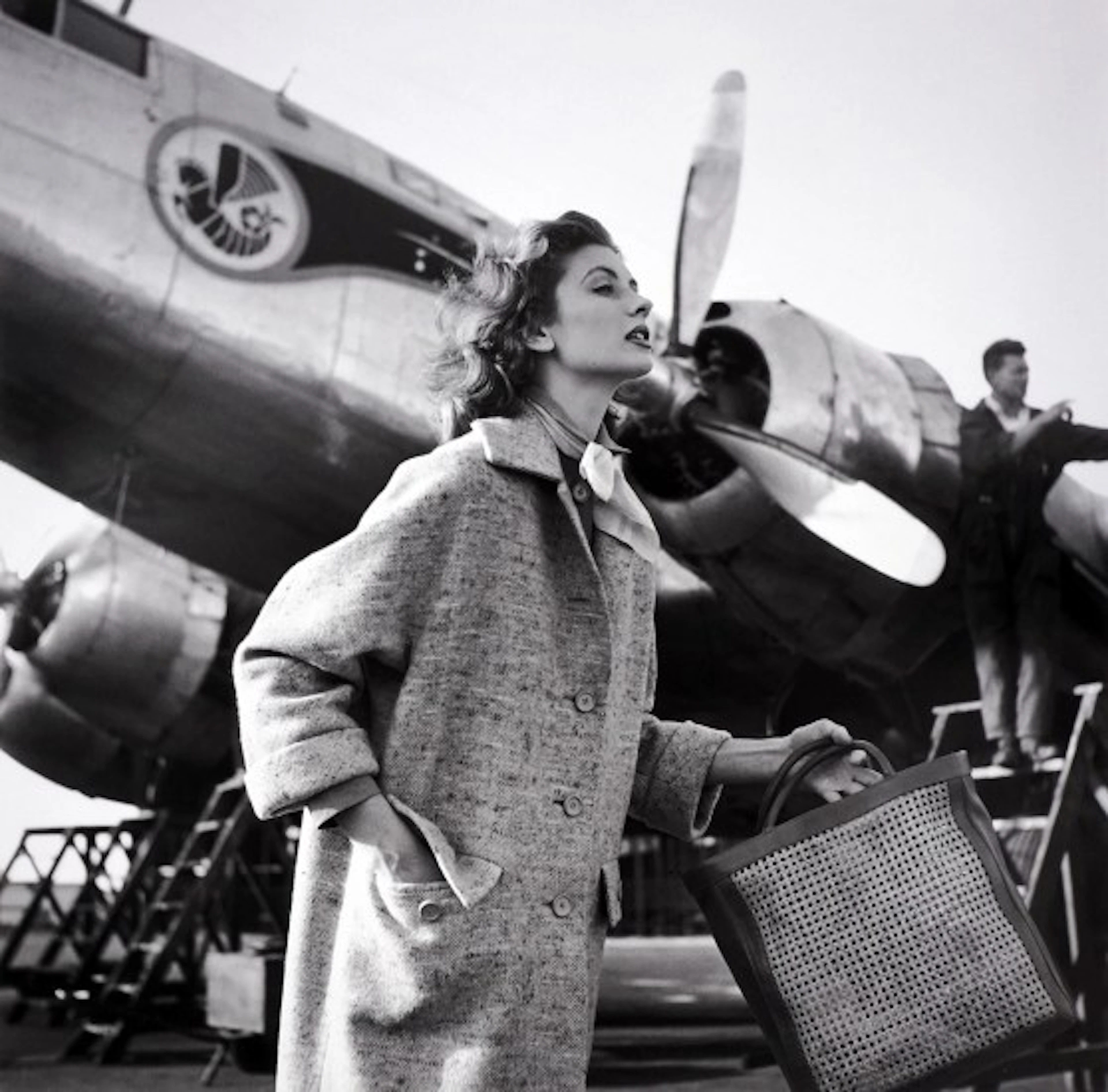 Georges Dambier - Suzy Parker, Casablanca Airport, Elle