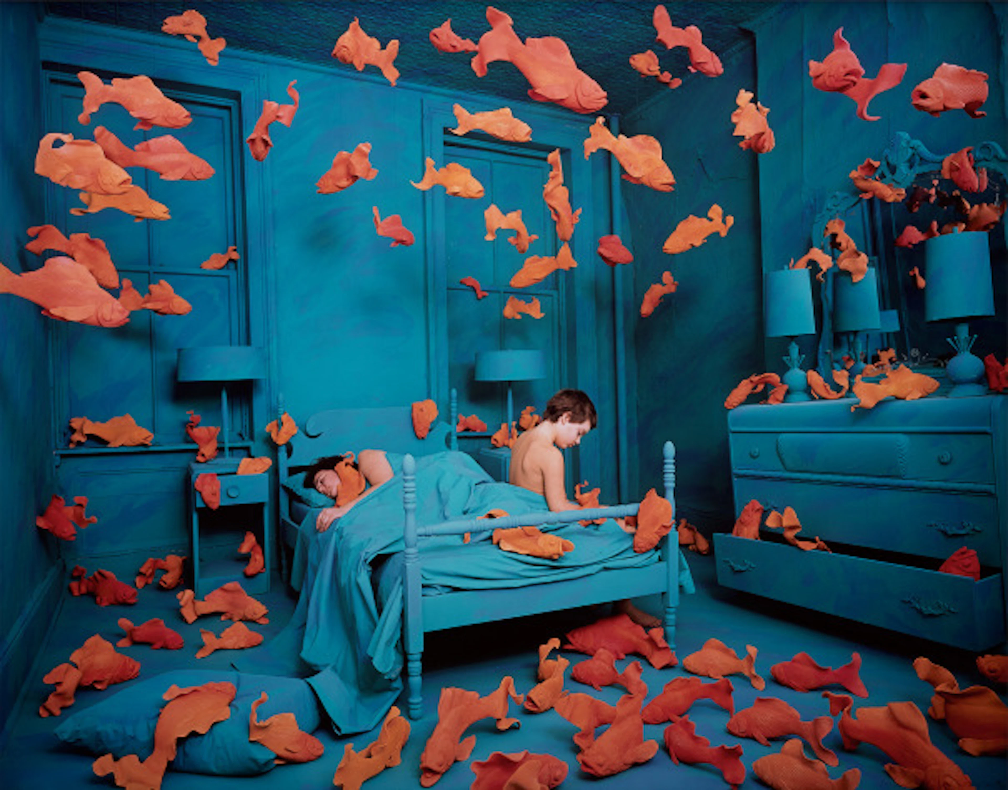 Sandy Skoglund - Revenge of the Goldfish and 'Blaze' Sculpture
