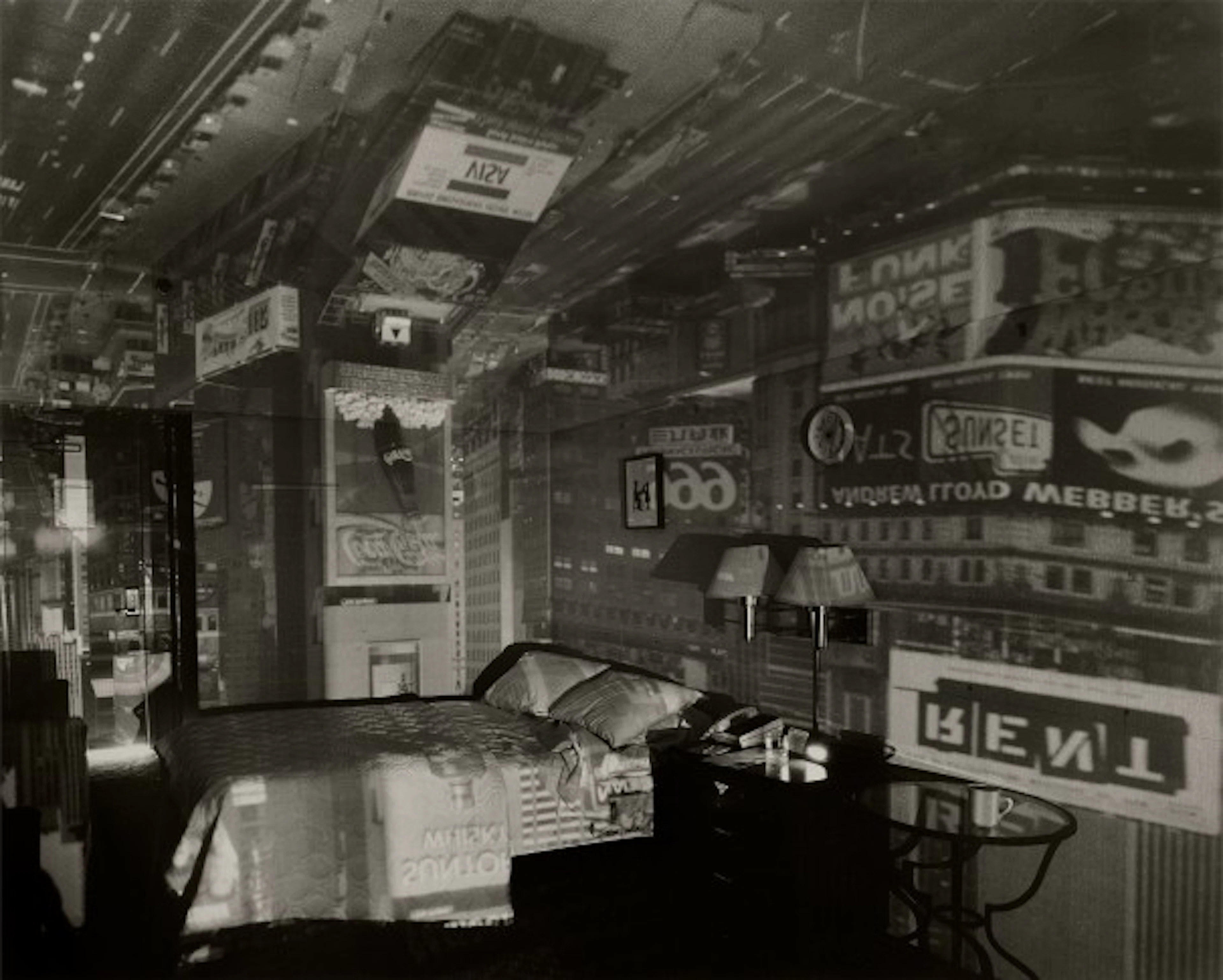 Abelardo Morell - Camera Obscura Image of Times Square in Hotel Room