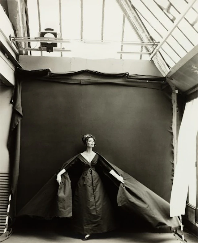 Richard Avedon - Suzy Parker, Evening dress by Dior, Paris studio, Augus