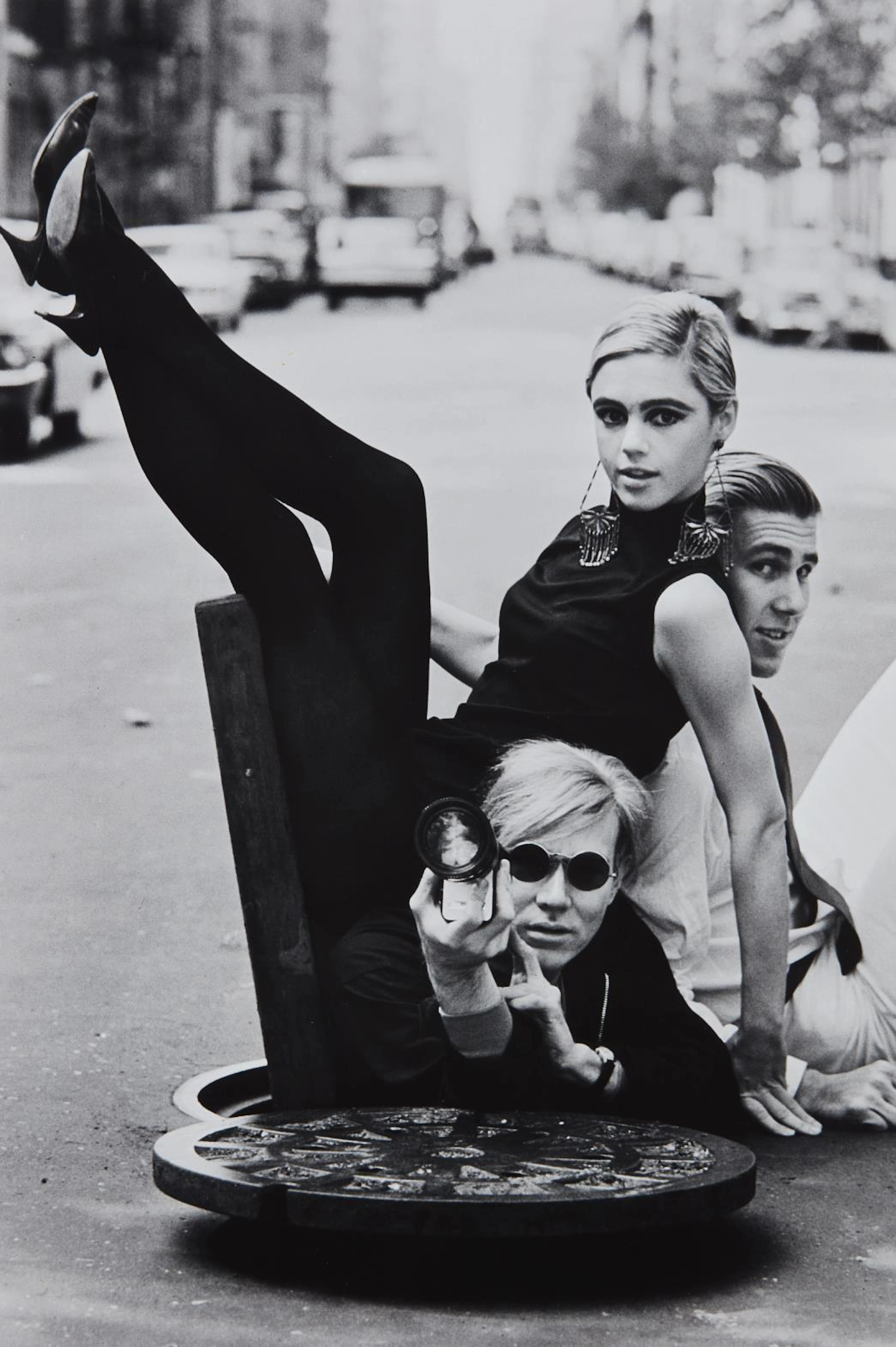 Andy Warhol with Edie Sedgwick and Chuck Wein, New York City, 1965 – Burt Glinn