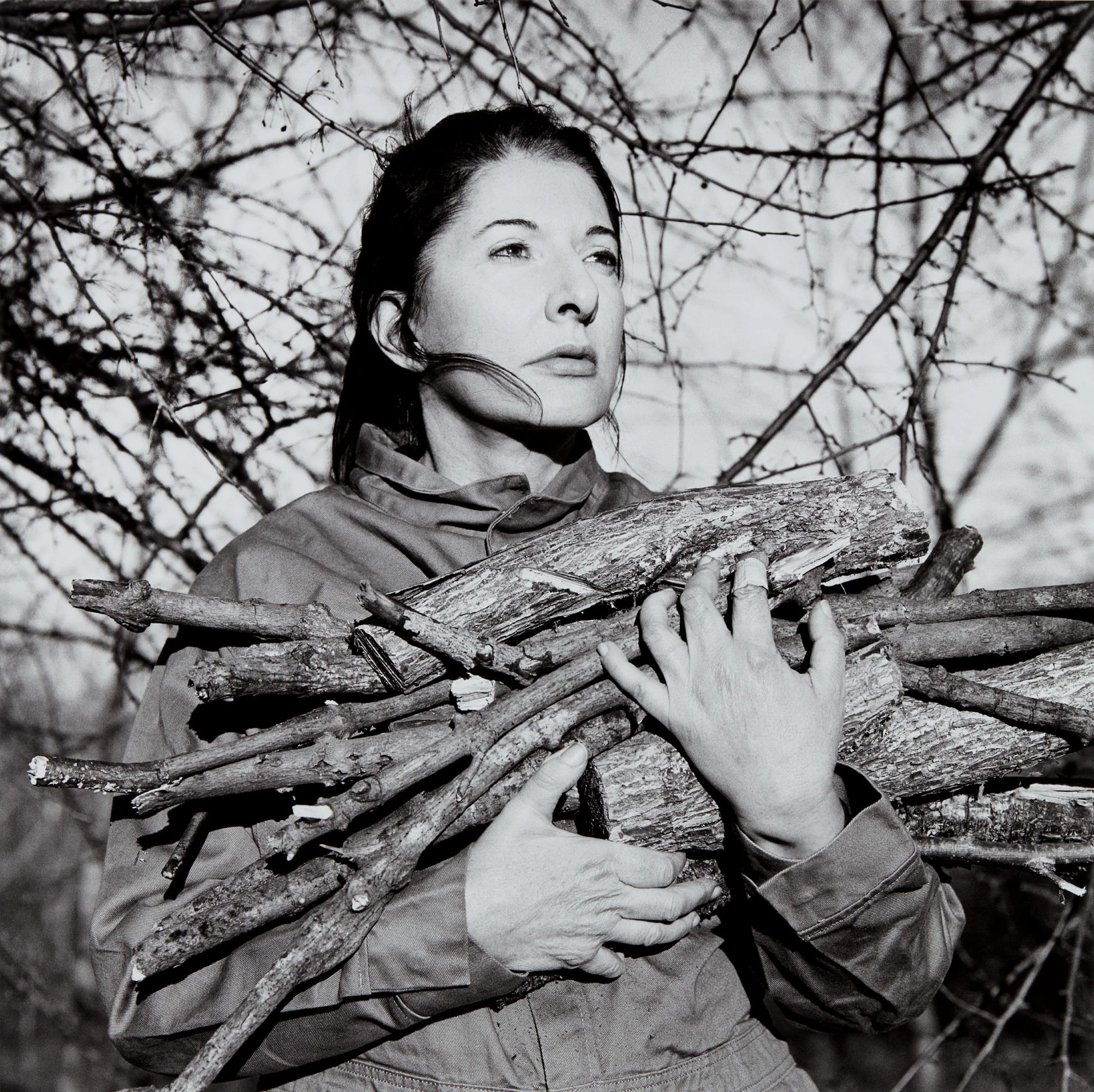 Portrait with Firewood, 2009 – Marina Abramović