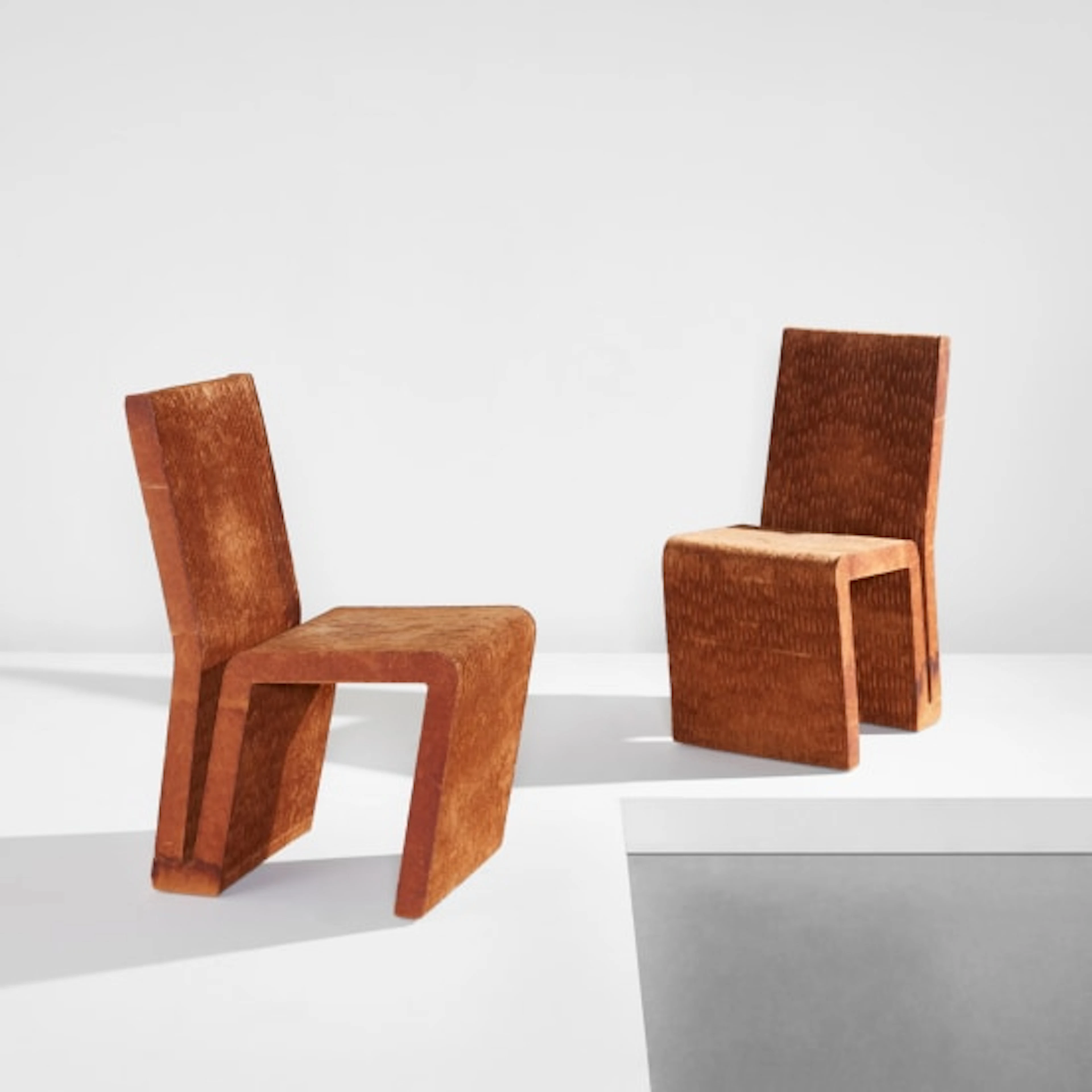 Frank Gehry - Pair of side chairs, from the "Easy Edges" series