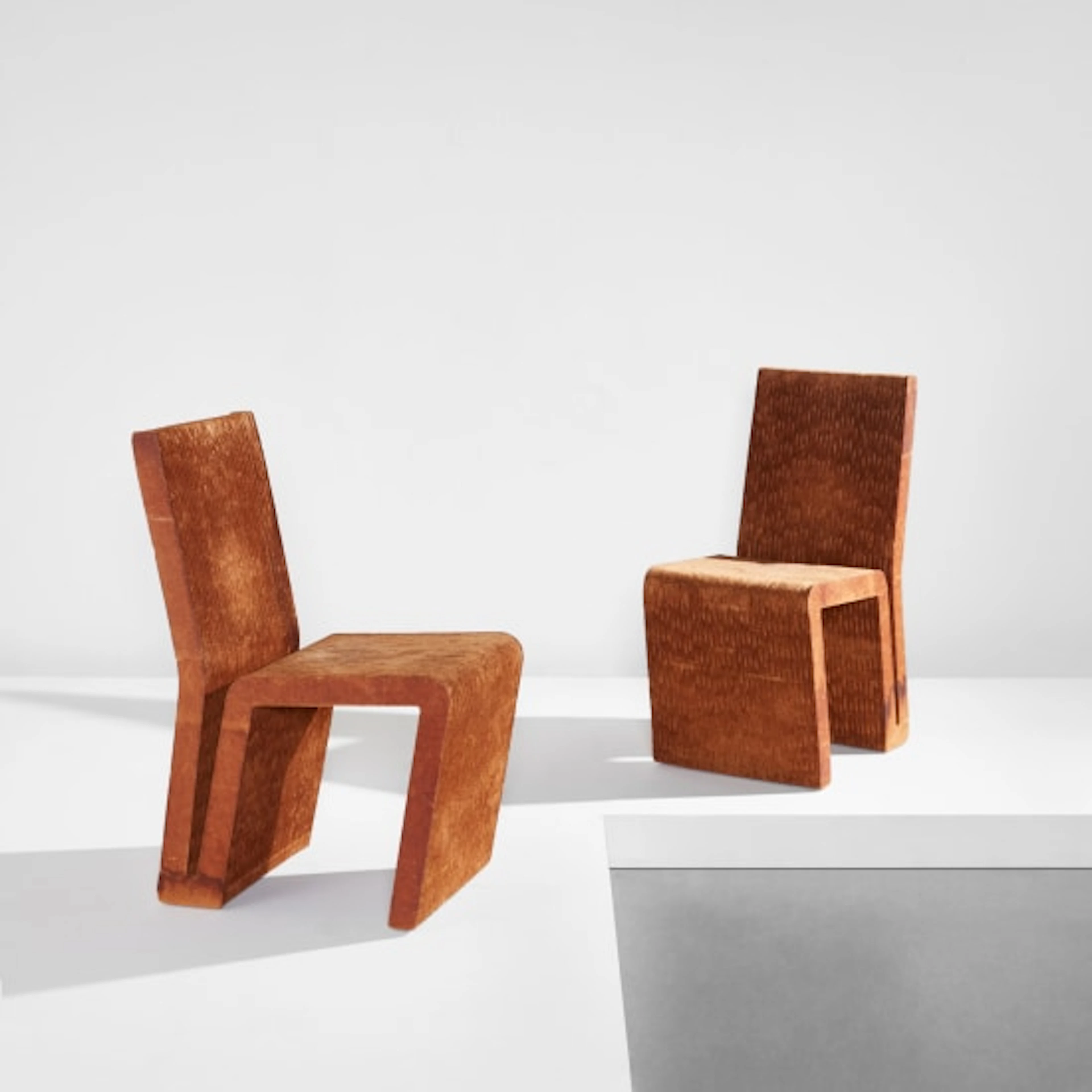 Frank Gehry - Pair of side chairs, from the "Easy Edges" series