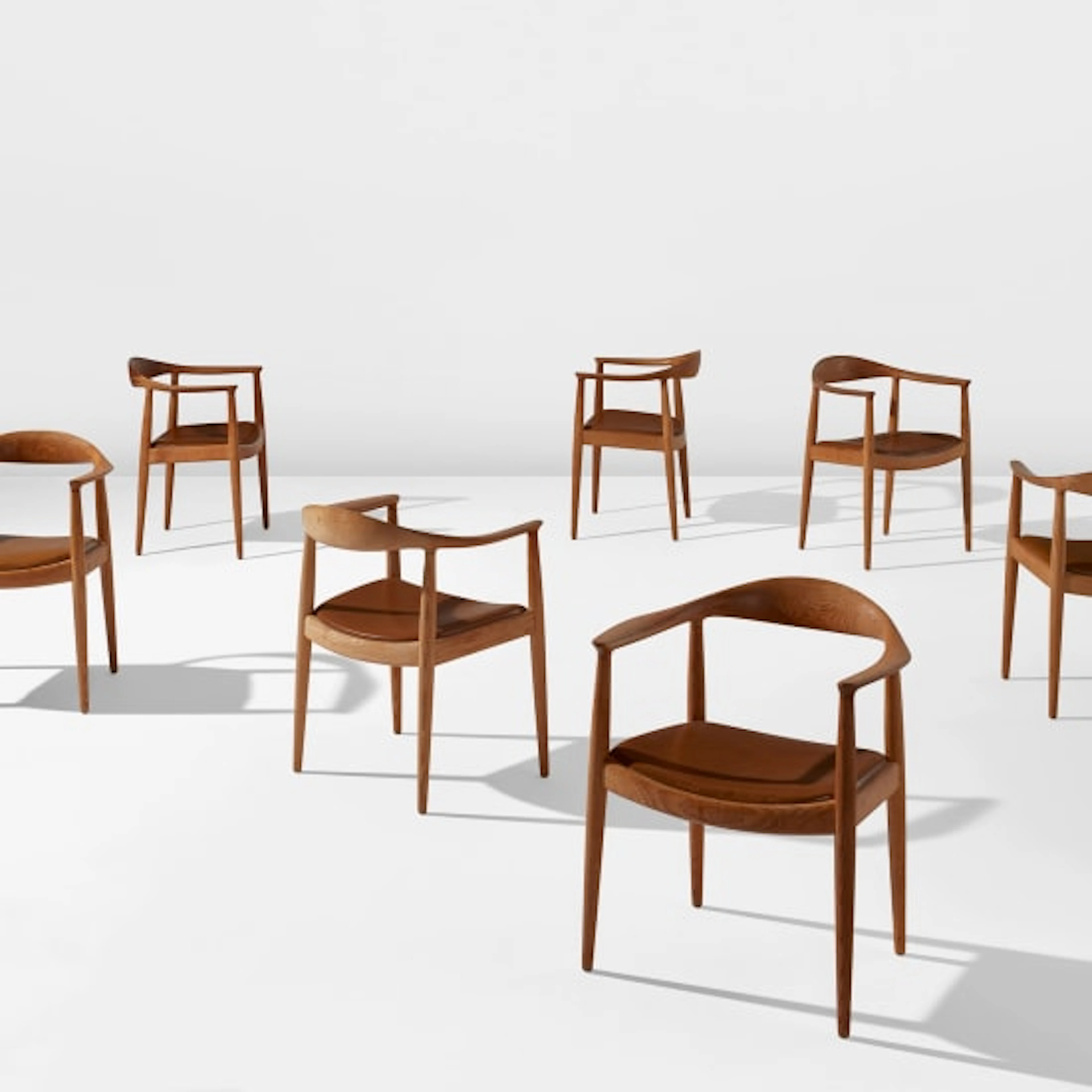 Hans J. Wegner - Set of ten "The Chair" armchairs, model no. 503