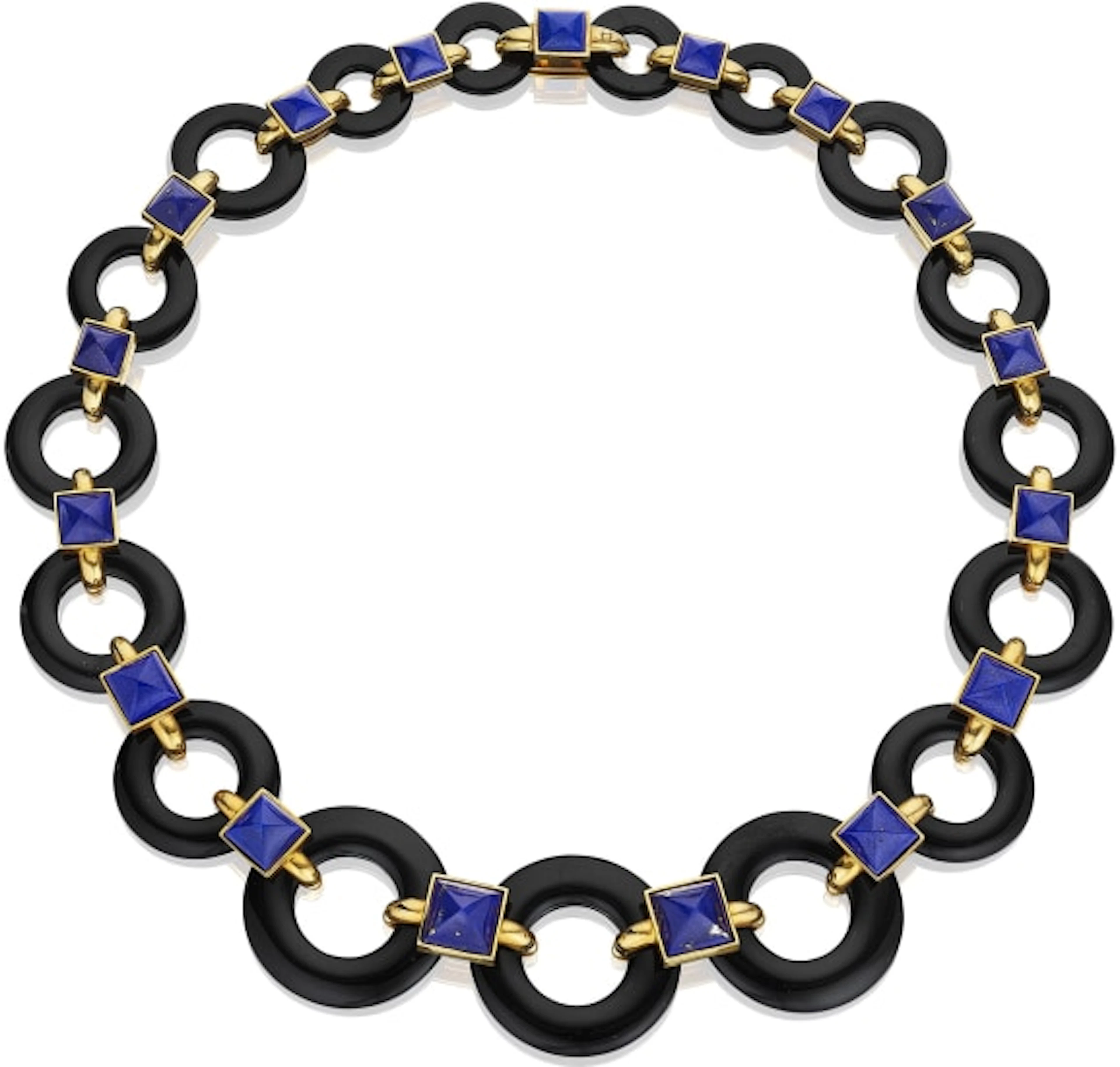 Aldo Cipullo for Cartier - Onyx and Lapis Lazuli Necklace