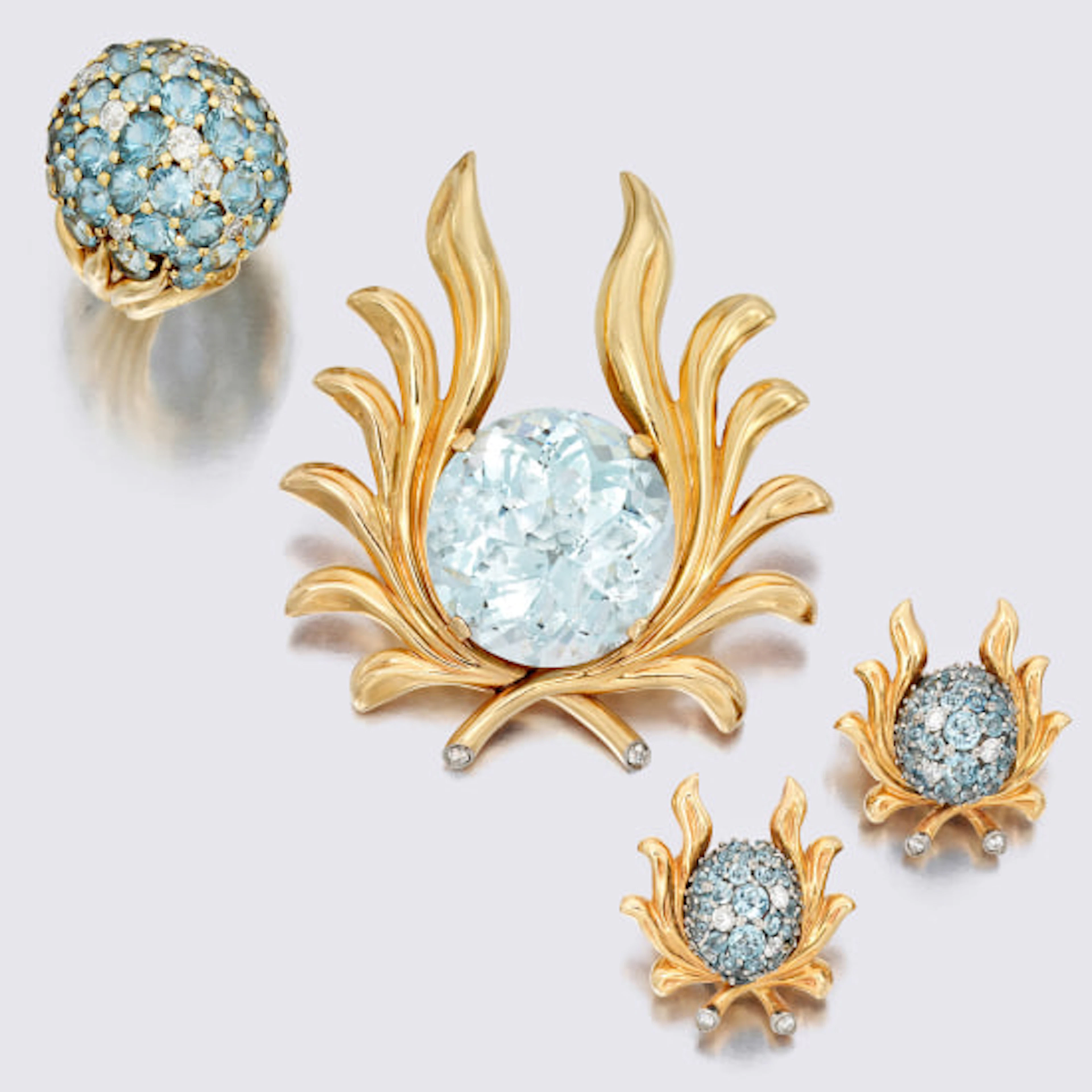 Verdura - Diamond and Gem-set Suite