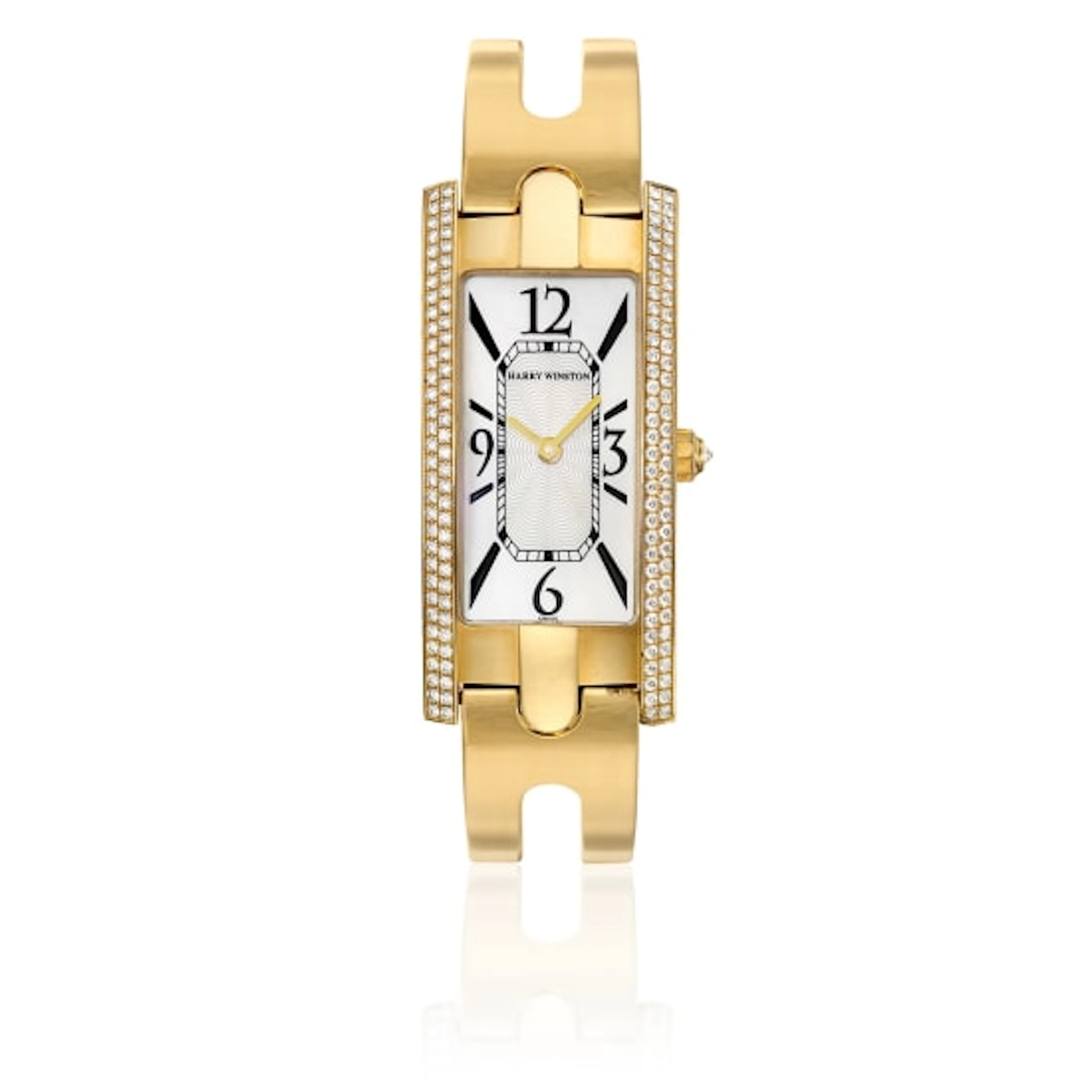 Harry Winston - Diamond and Mother-of-Pearl Bracelet Watch, 'Avenue C'