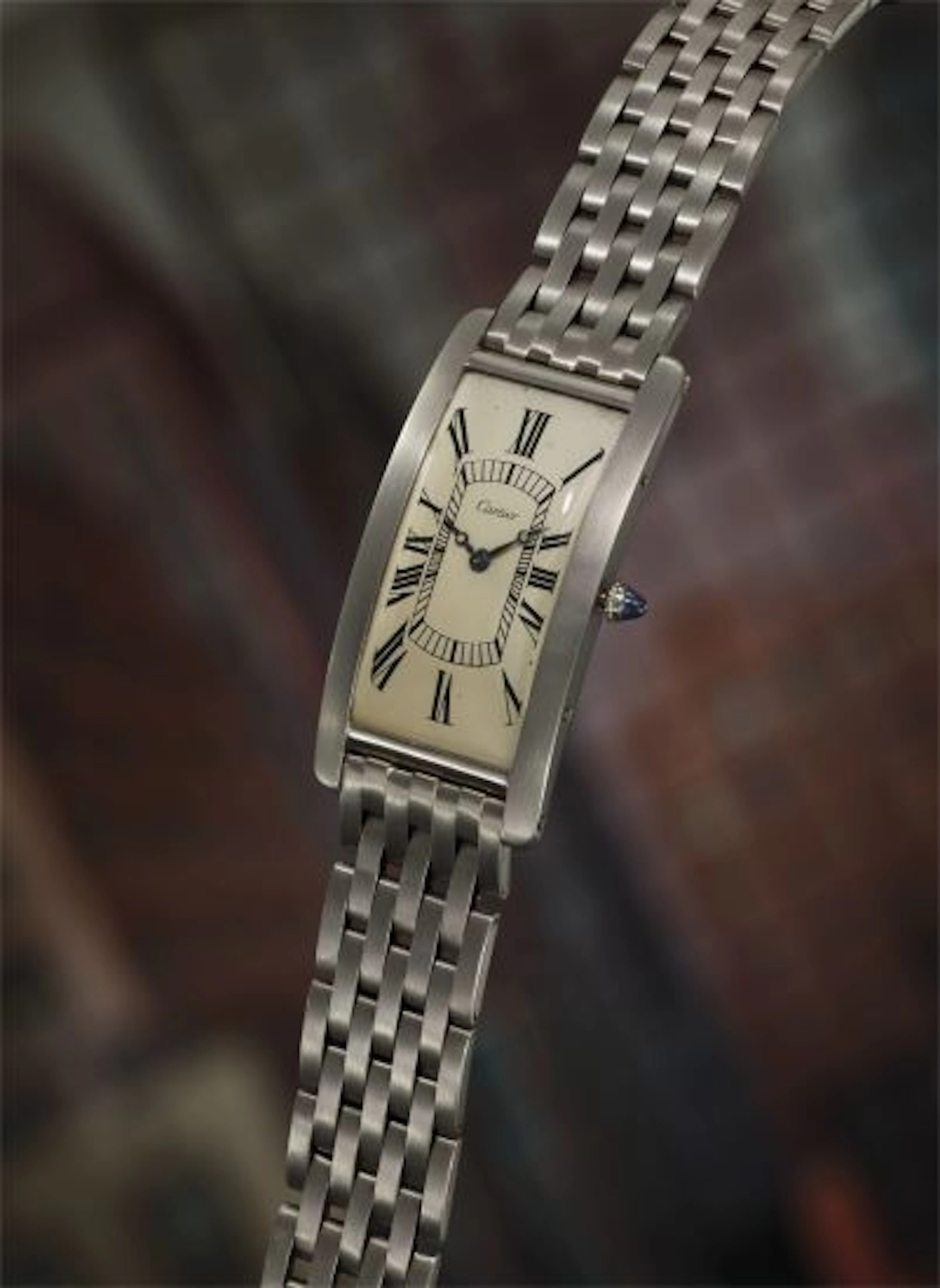 An exceptionally fine, large, rare, and important curved platinum