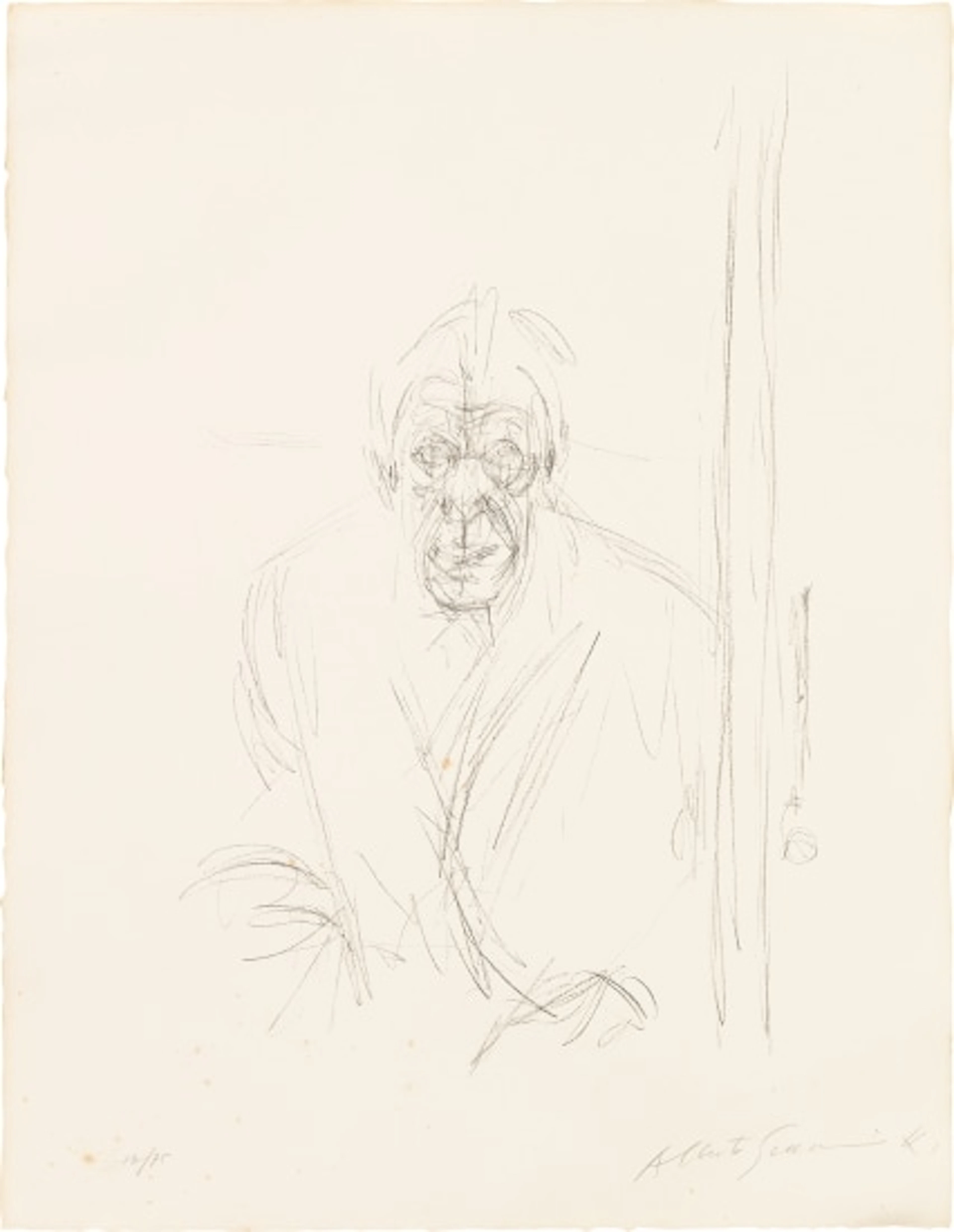 Alberto Giacometti - Autoportrait (Self-Portrait) (L. 355)