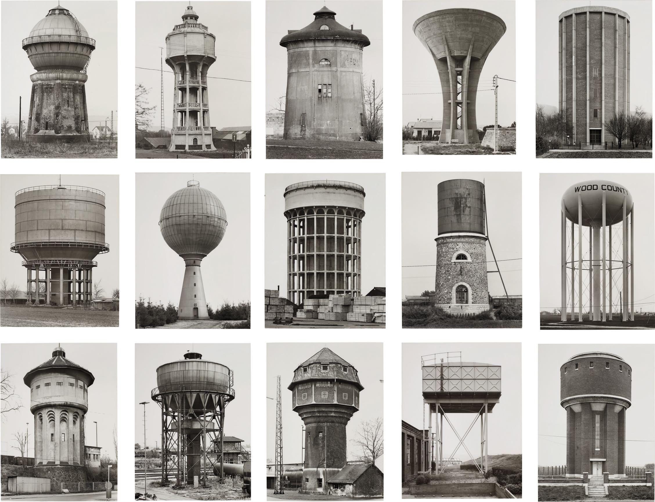 Water Towers – Bernd and Hilla Becher