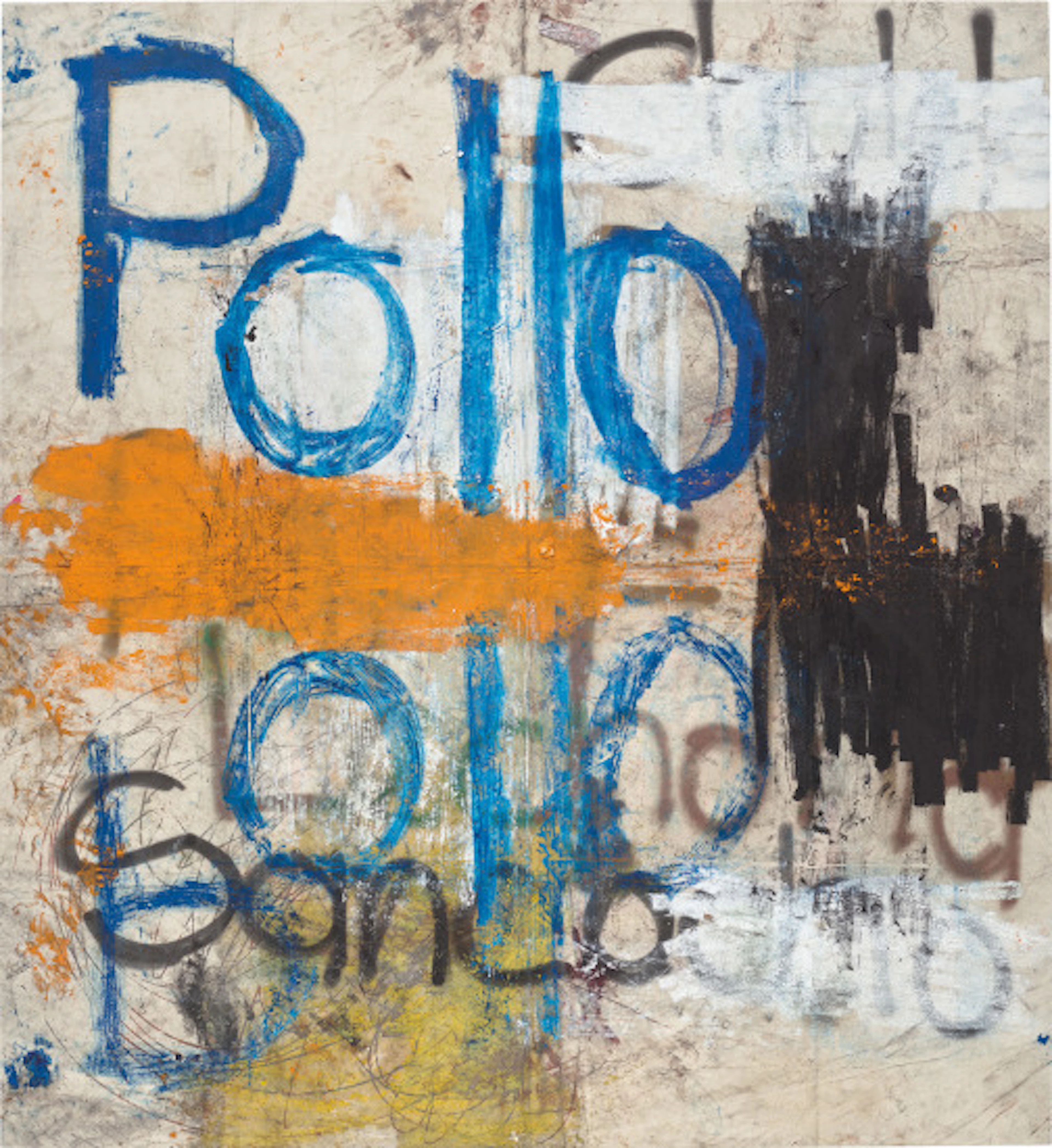 Oscar Murillo - Untitled (Drawings off the wall)