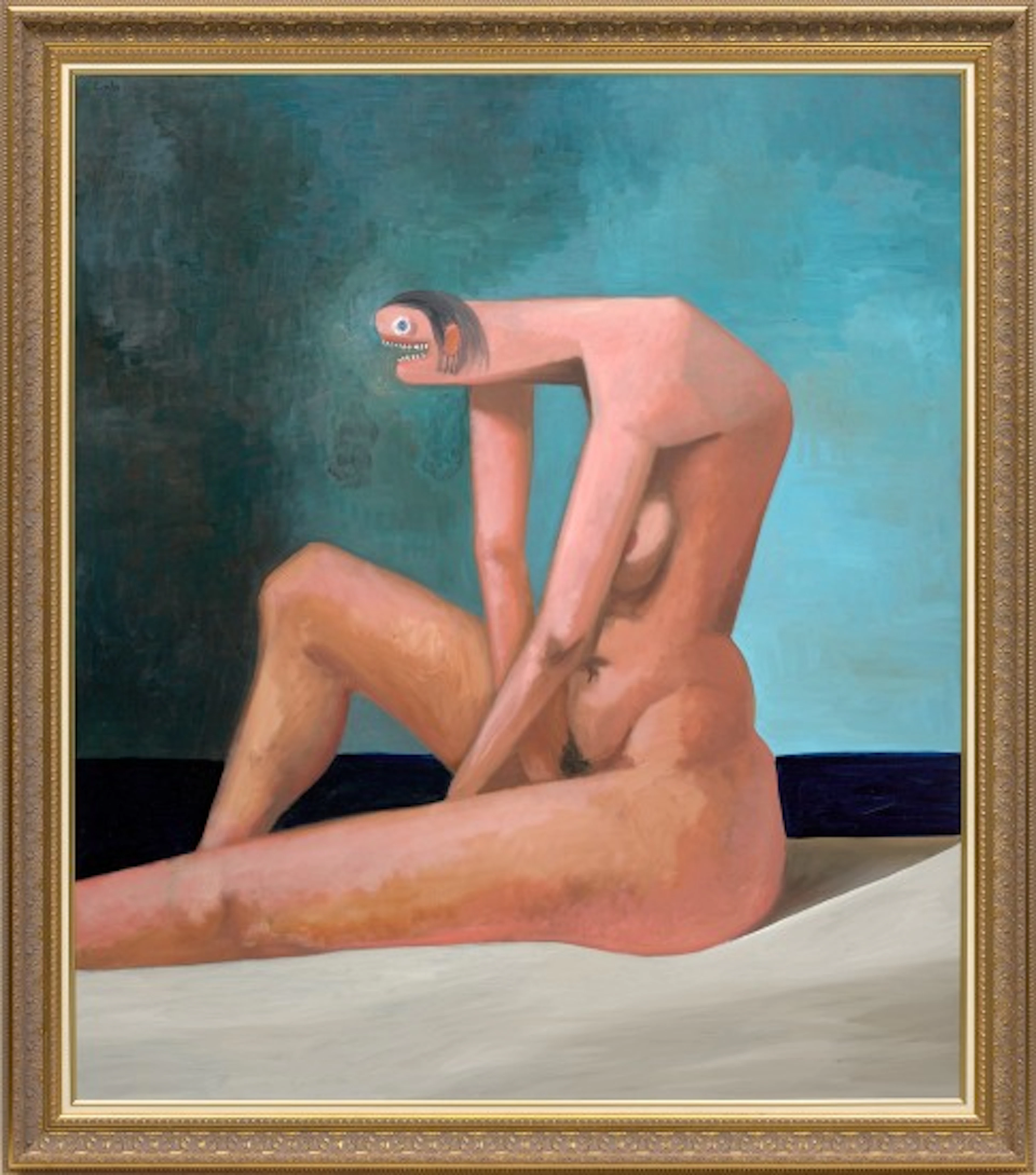 George Condo - Seated Bathe