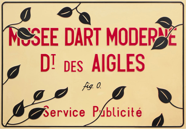 Marcel Broodthaers - Musée d'art moderne Dt. des aigles - Section publicité