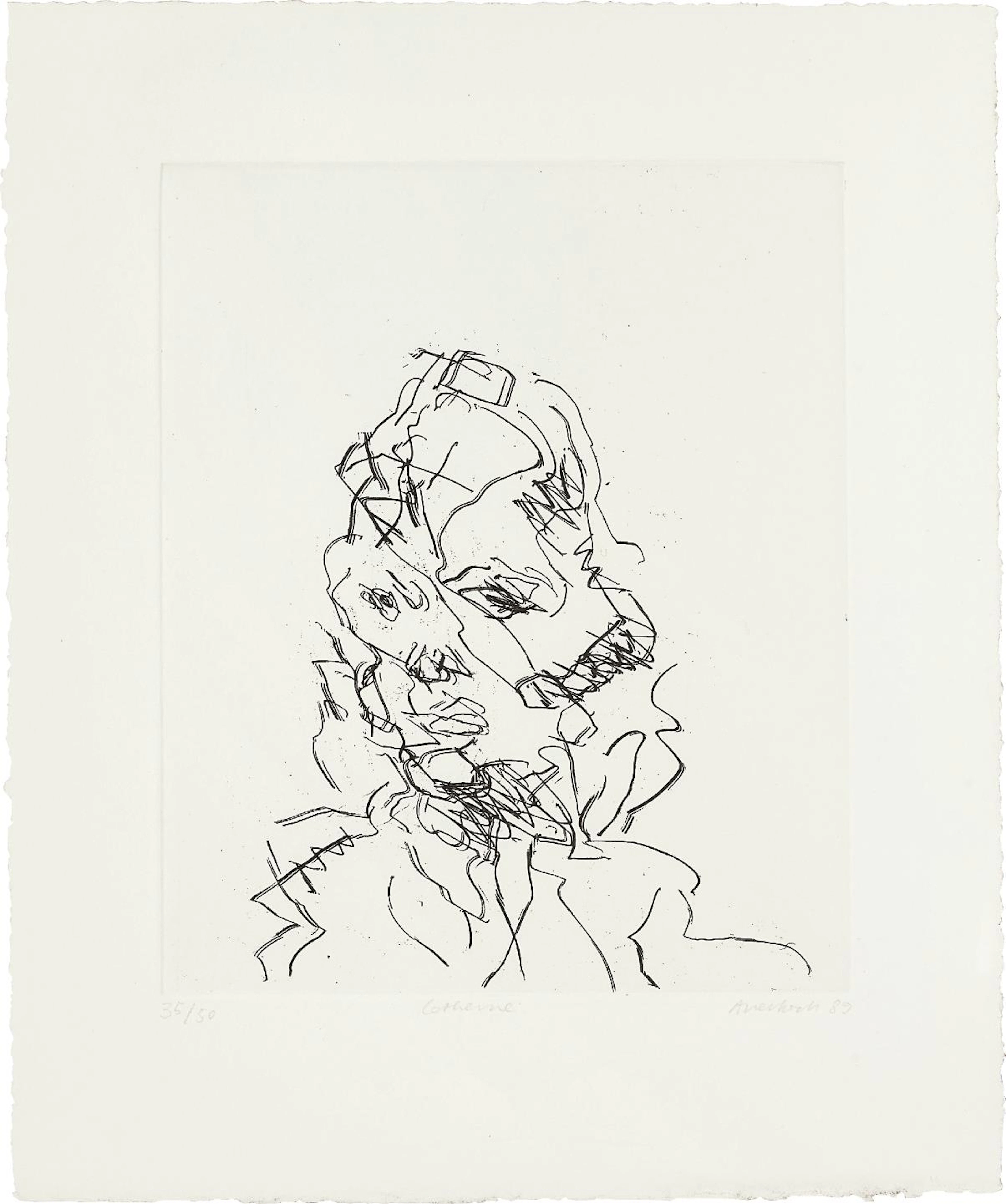 Catherine, from Seven Portraits, 1989-90 – Frank Auerbach