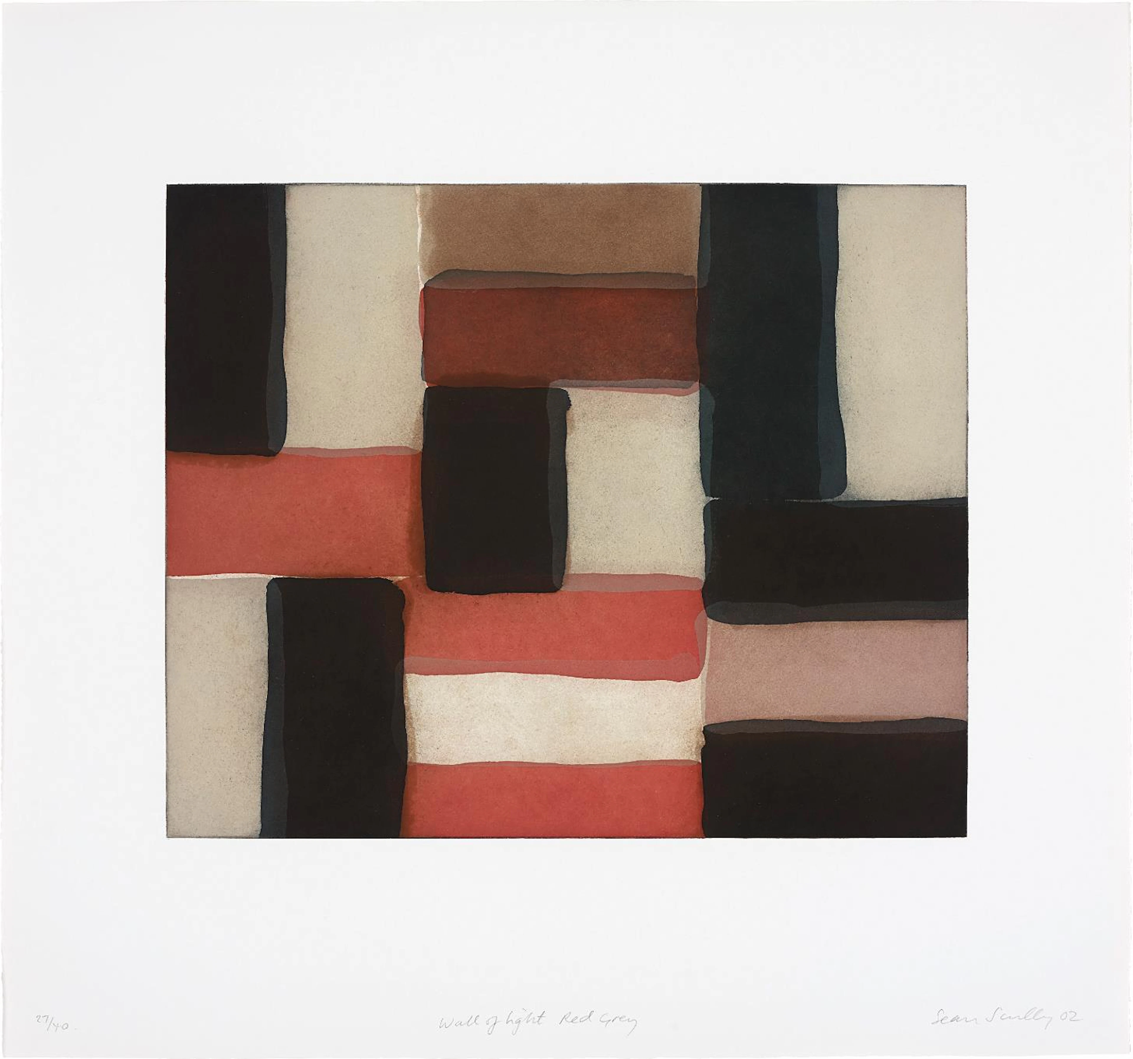 Wall of Light Red Grey, 2002 – Sean Scully