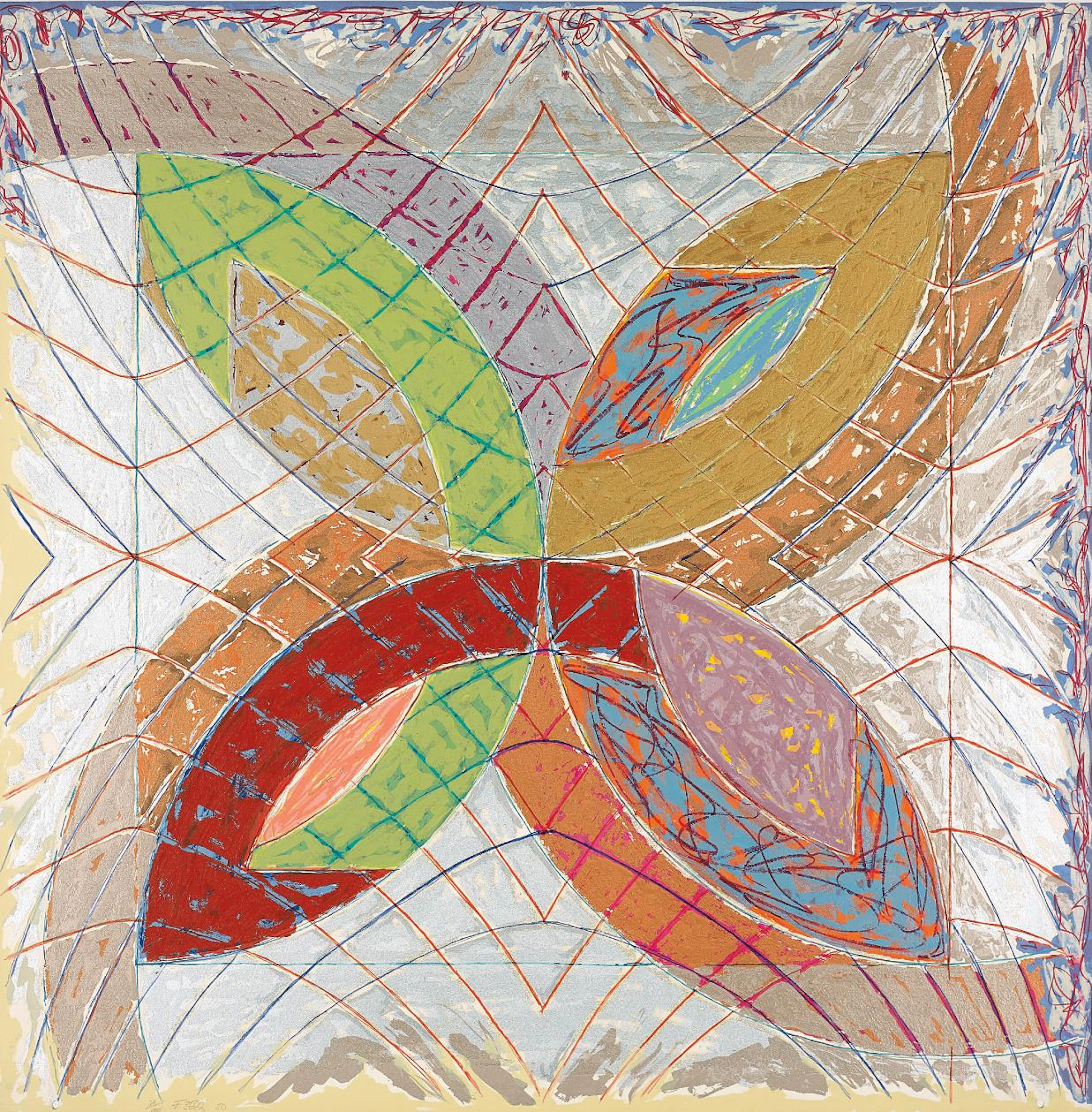 Polar Co-ordinates I, from Polar Co-ordinates for Ronnie Peterson, 1980 – Frank Stella