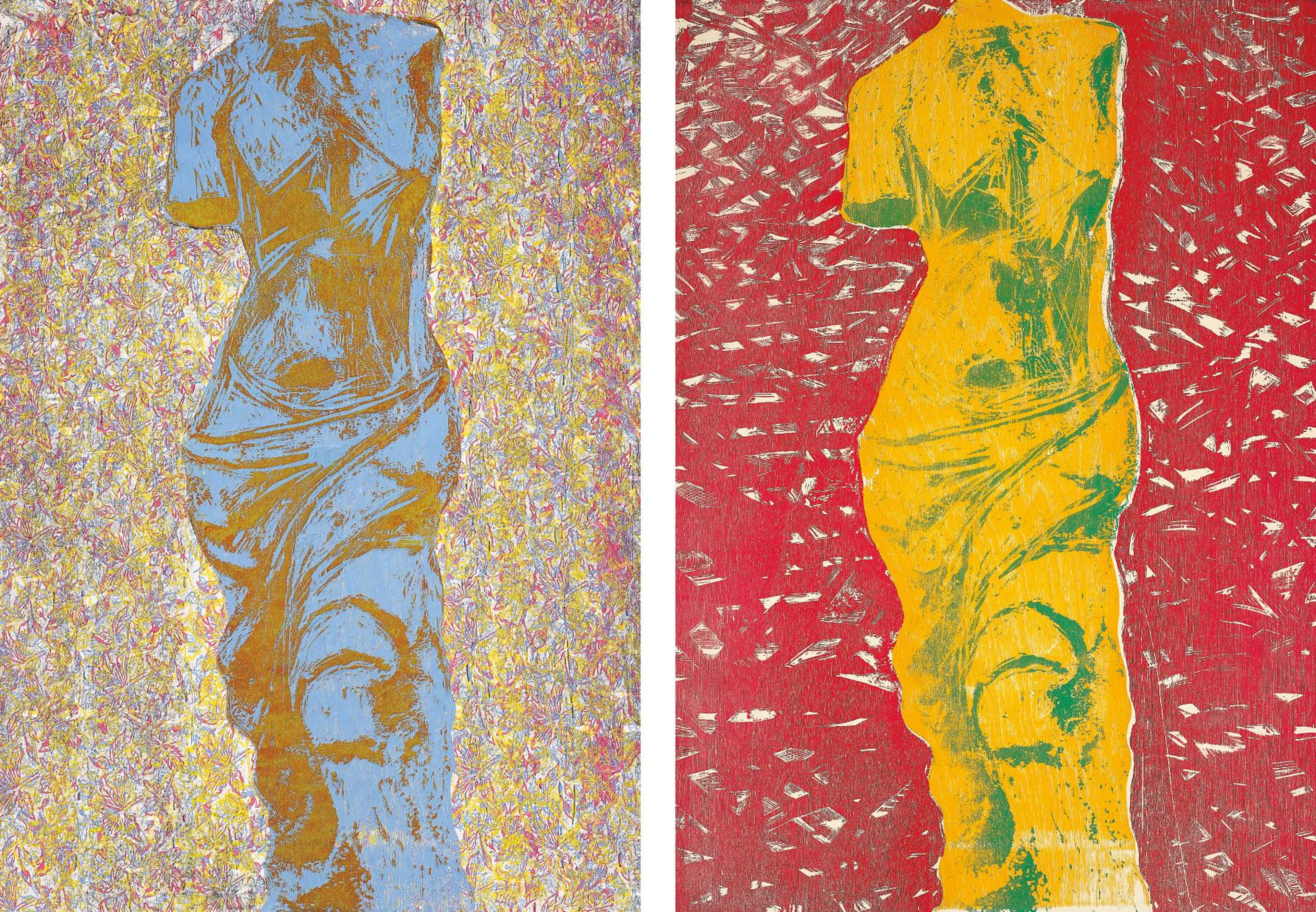 Nine Views of Winter 6; and Nine Views of Winter 9, 1985 – Jim Dine
