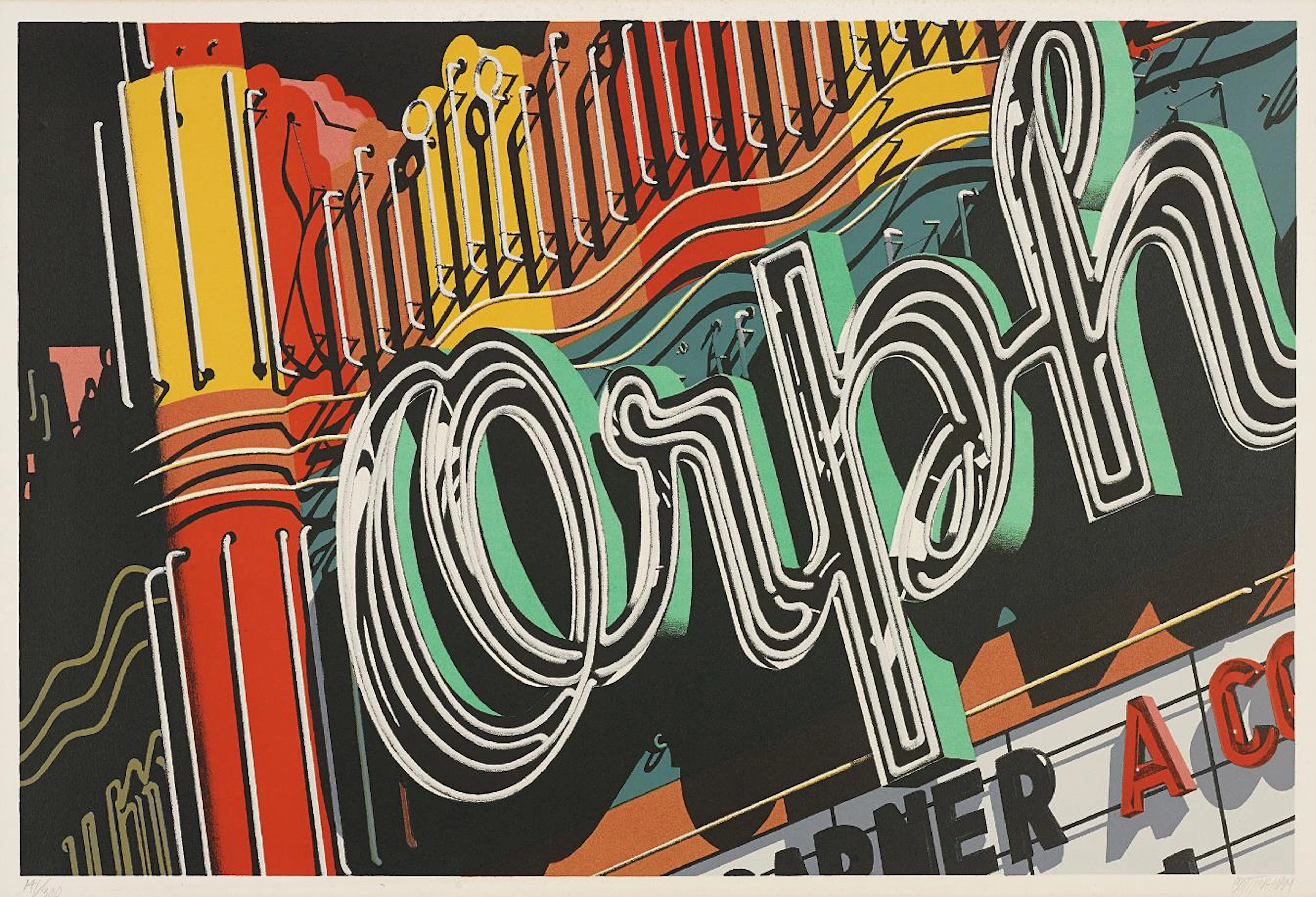 Orph, from Documenta portfolio, 1972 – Robert Cottingham