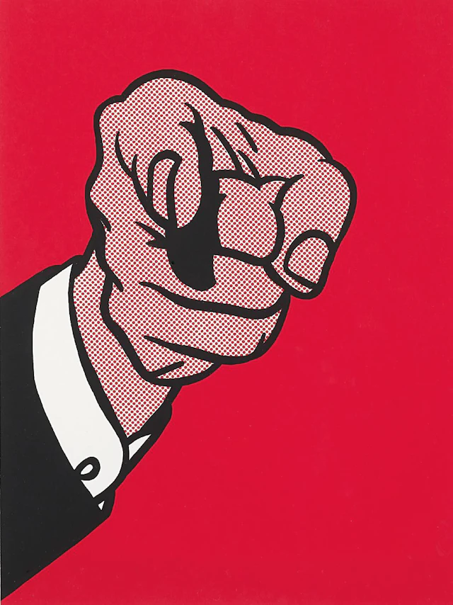 Finger Pointing, from The New York Collection for Stockholm, 1973 – Roy Lichtenstein