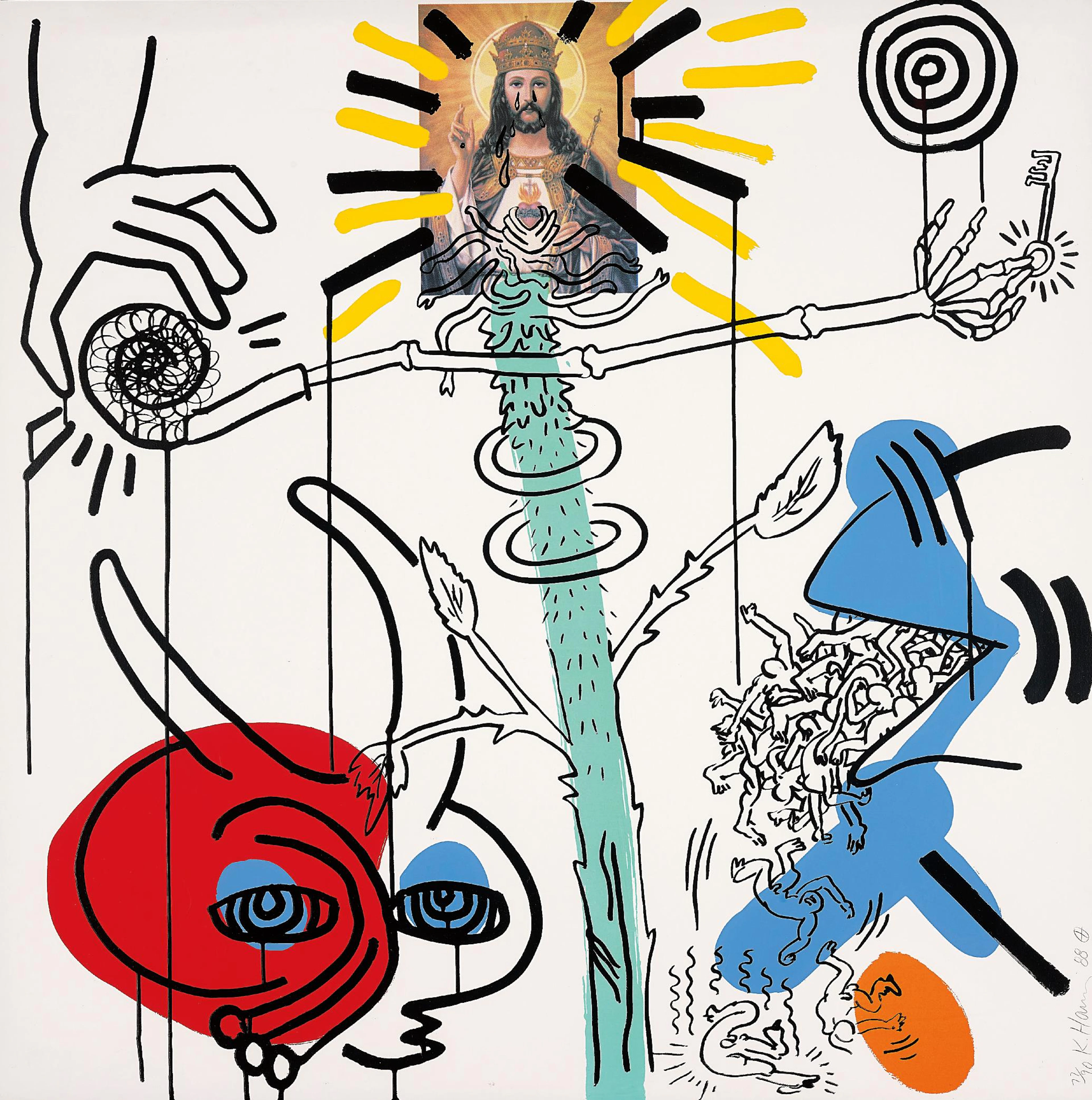 Untitled 10, from Apocalypse, 1988 – Keith Haring