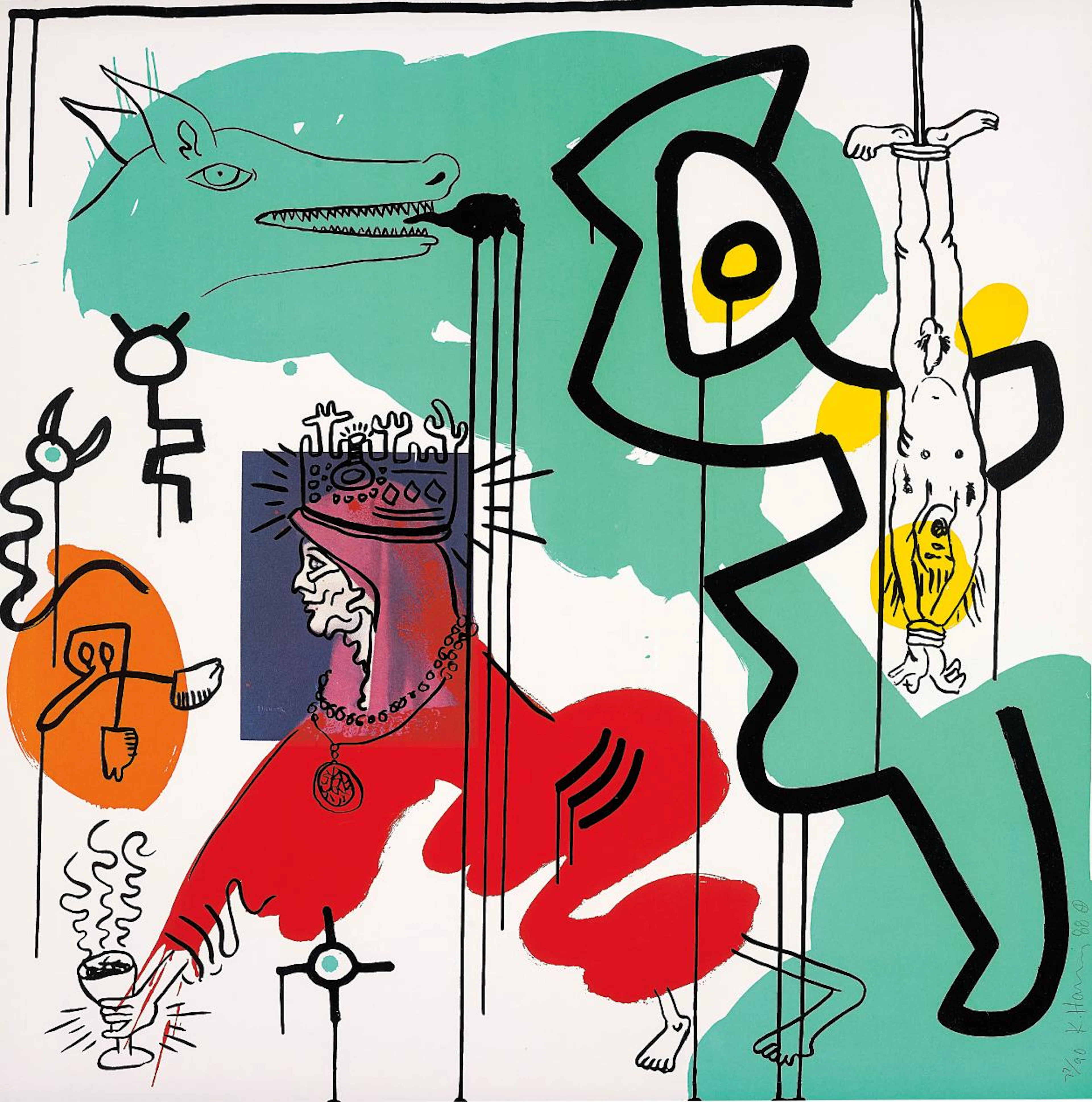 Untitled 9, from Apocalypse, 1988 – Keith Haring