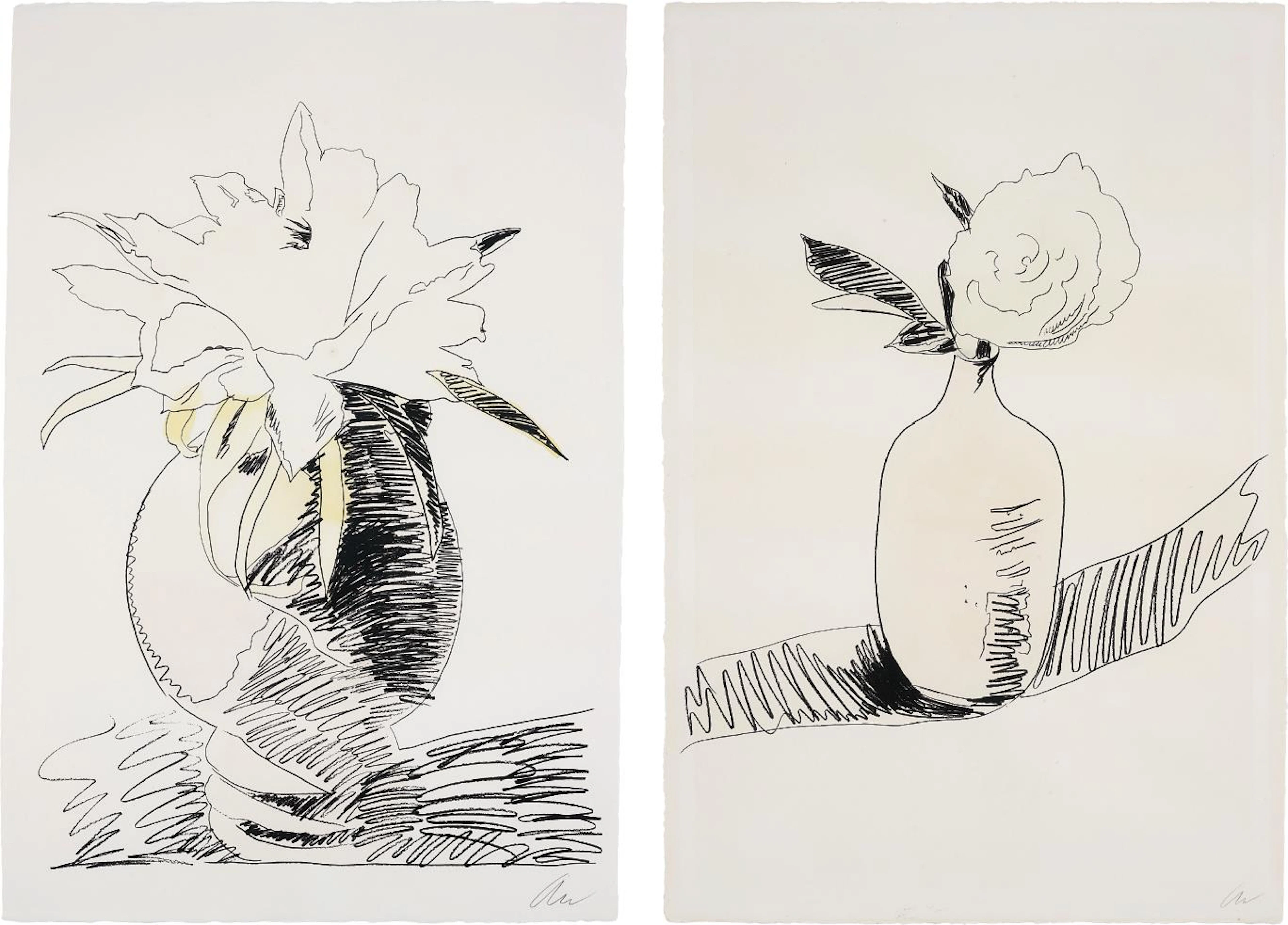 Flowers (Hand-Coloured): two plates, 1974 – Andy Warhol