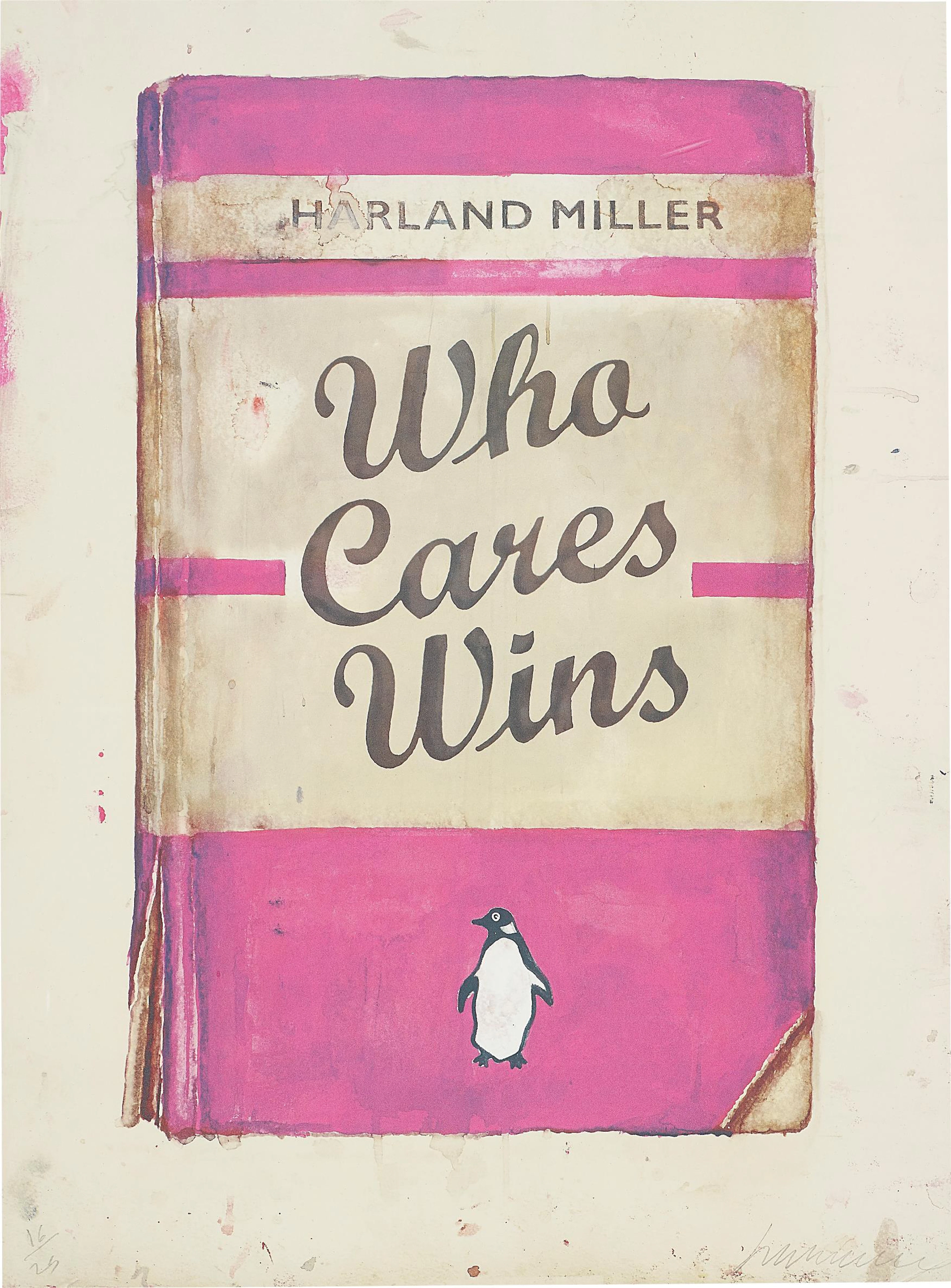 Who Cares Wins, from Artists with Liberty: Save Our Human Rights Act, 2016 – Harland Miller