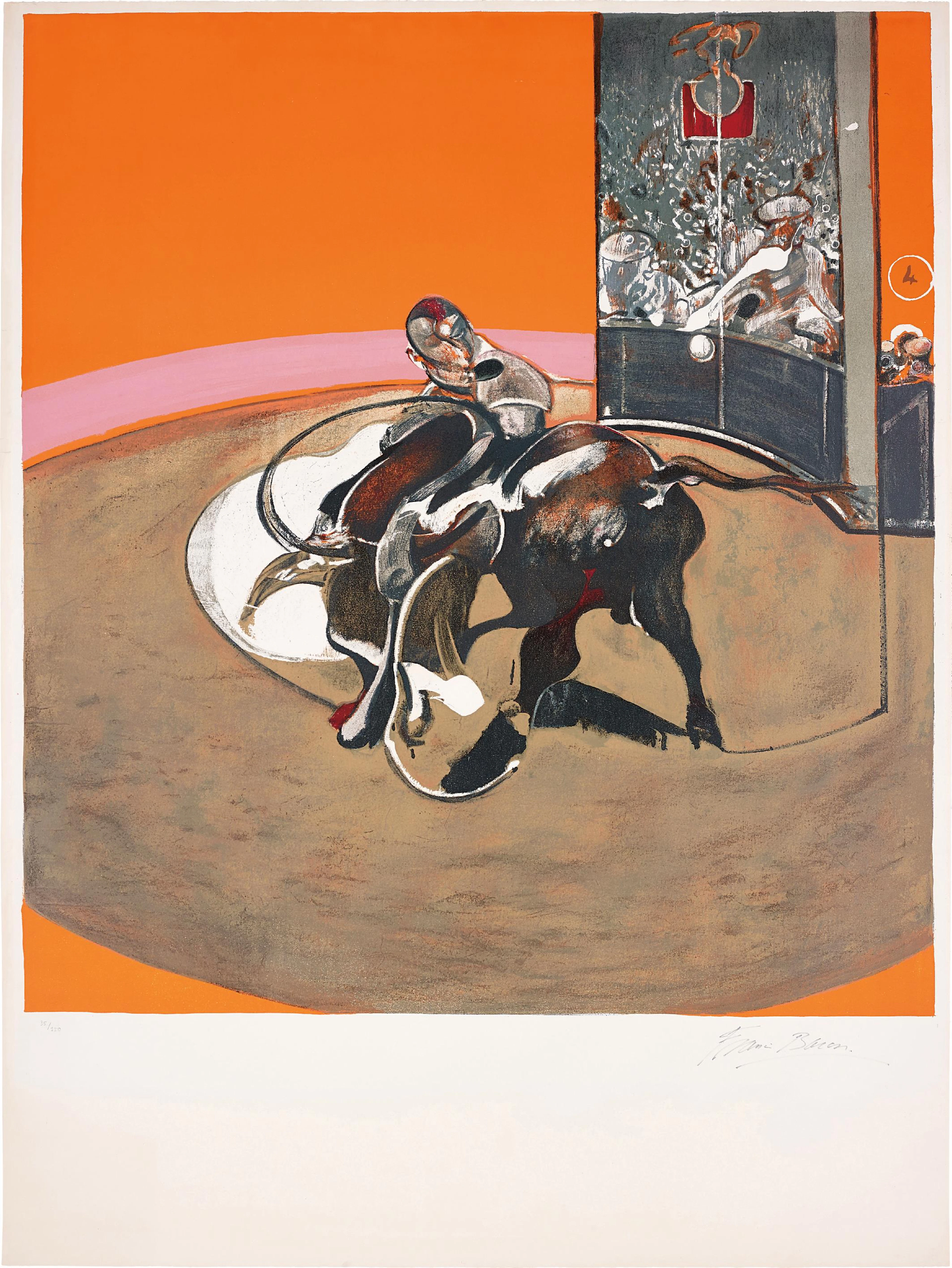 Étude pour une corrida (after Study for a Bullfight No. 1, 1969), 1971 – Francis Bacon