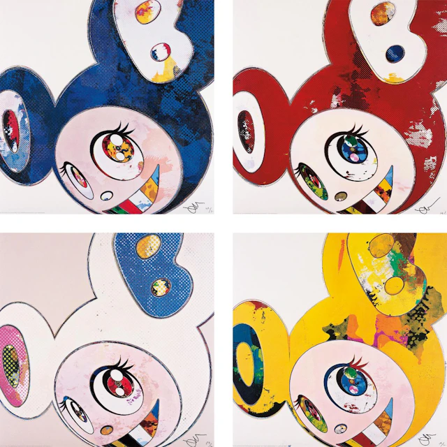 And Then x 6 (Blue: The Superflat Method); And Then x 6 (Red: The Superflat Method); And Then x 6 (White: The Superflat Method, Pink and Blue Ears); and And Then, And Then And Then And Then And Then