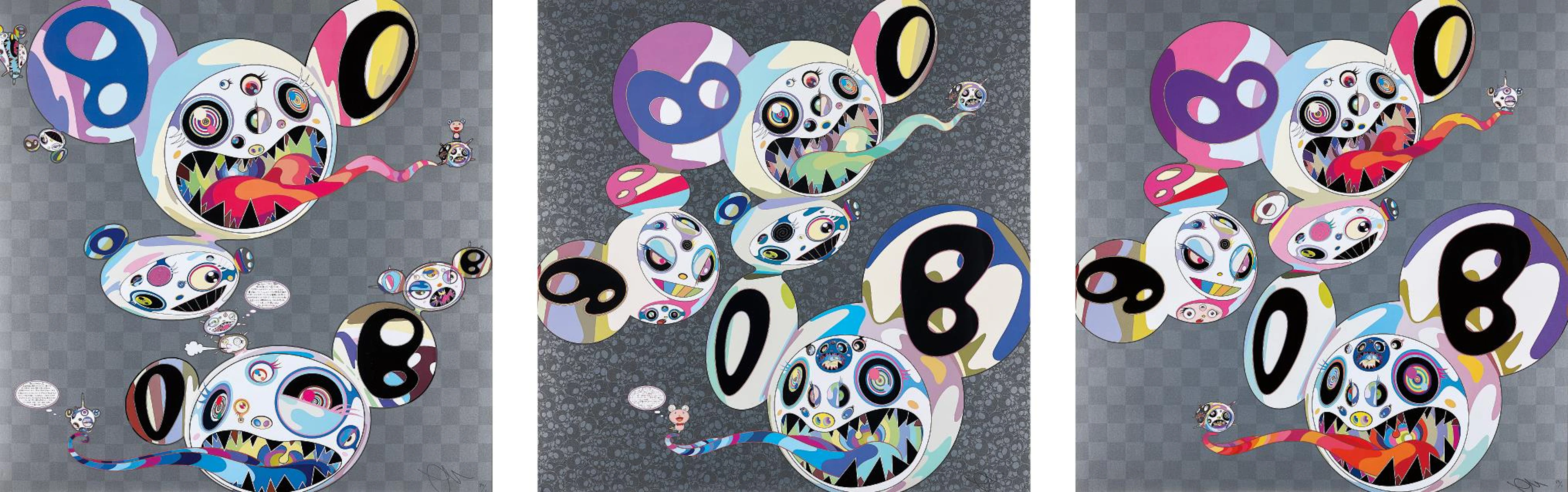 Parallel Universe; Spiral; and The World and the World Beyond, 2013-2014 – Takashi Murakami